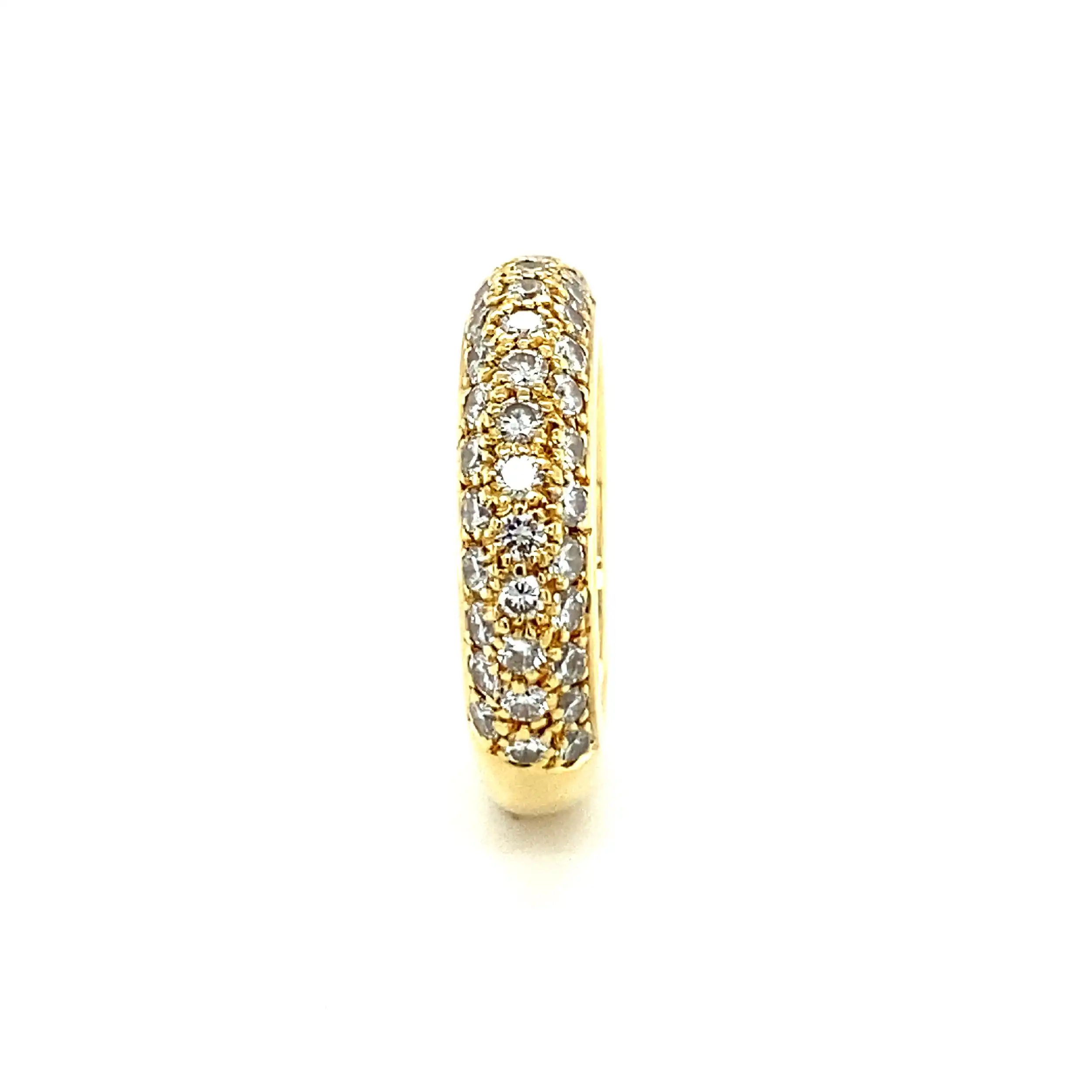 Ring Gelbgold mit Brillanten, graviert mit 1,32ct. TW/IF