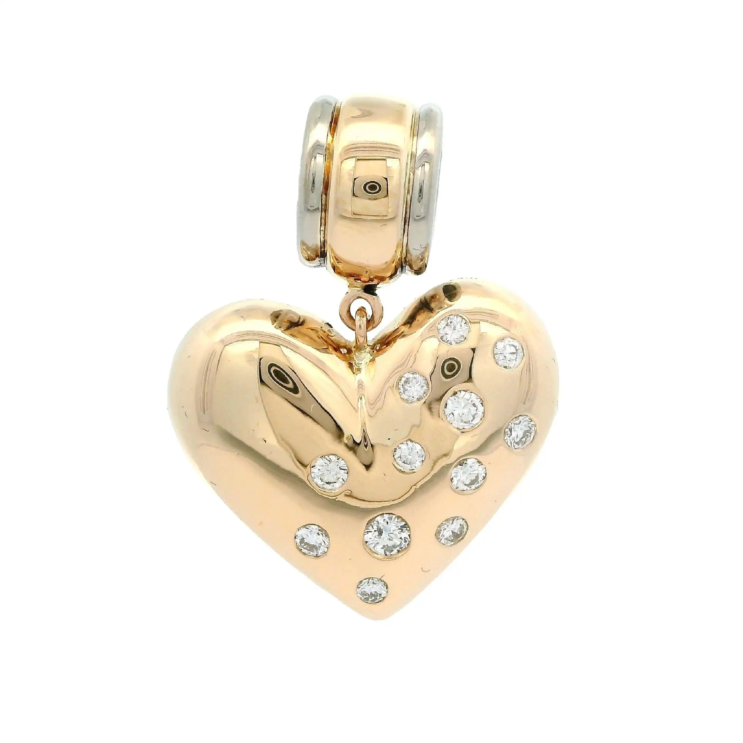 Herzanhänger Gelbgold mit Brillanten Herzanhänger Gelbgold mit Brillanten