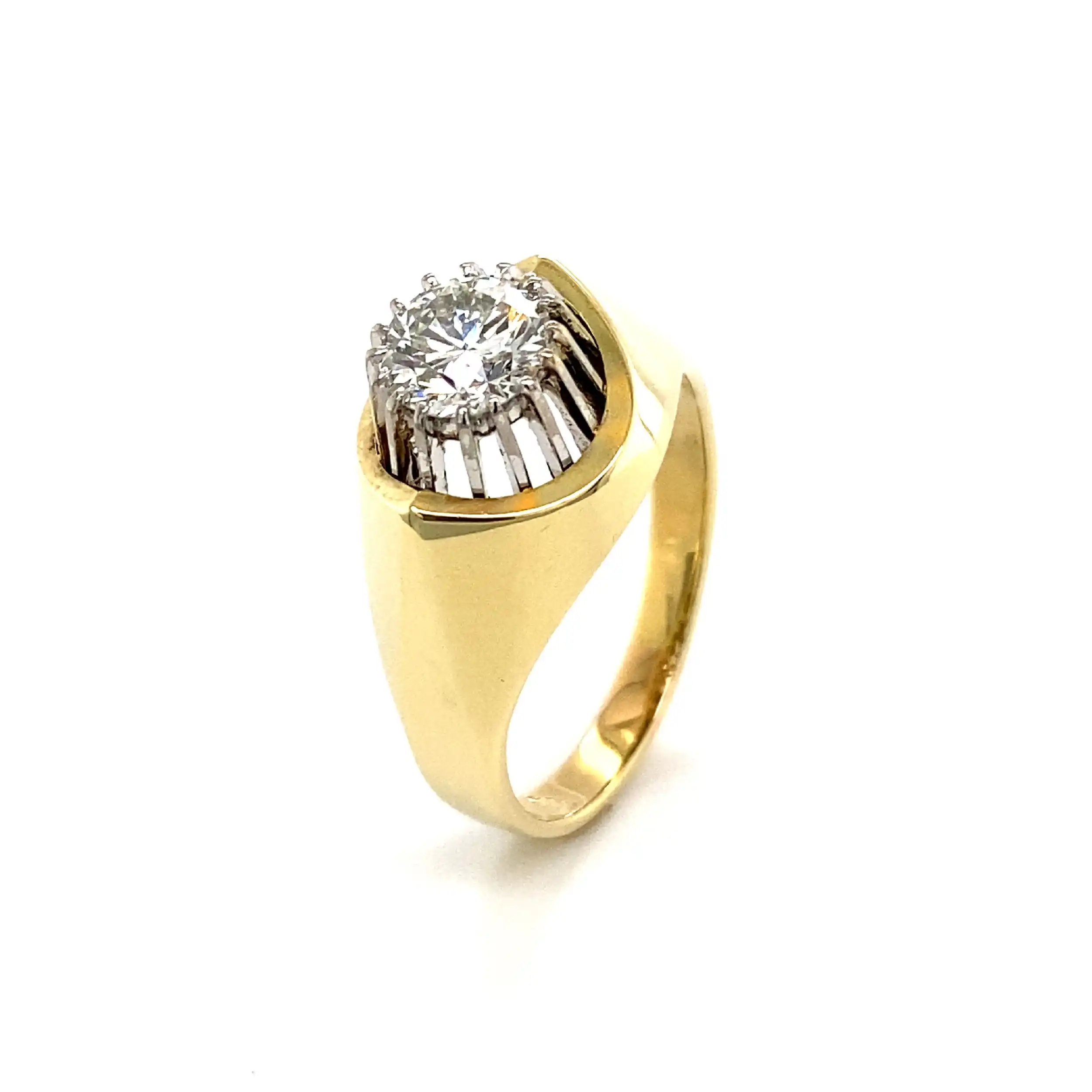 Ring Bicolor mit Brillant Ring Bicolor mit Brillant
