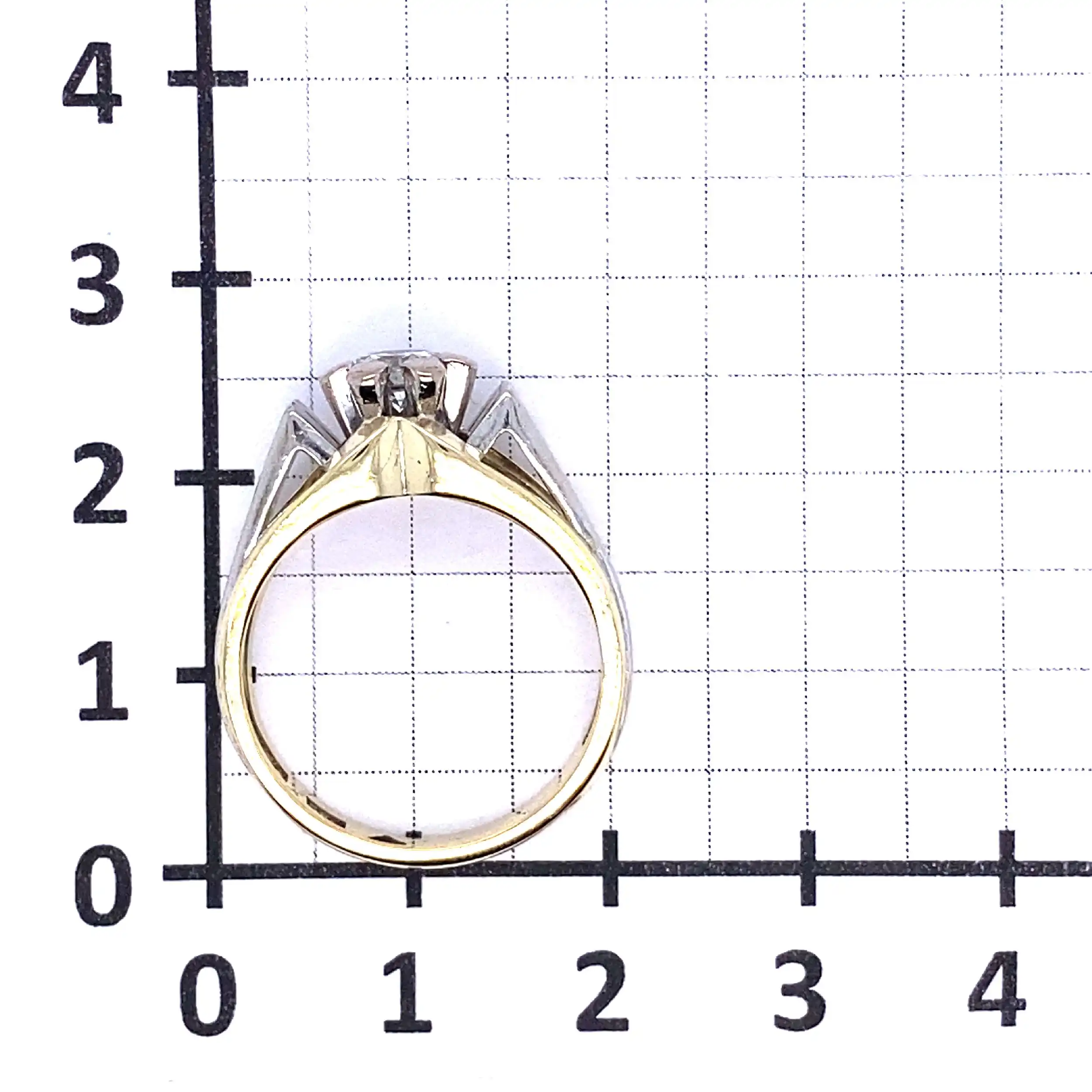 Ring bicolor mit Brillant Ring bicolor mit Brillant