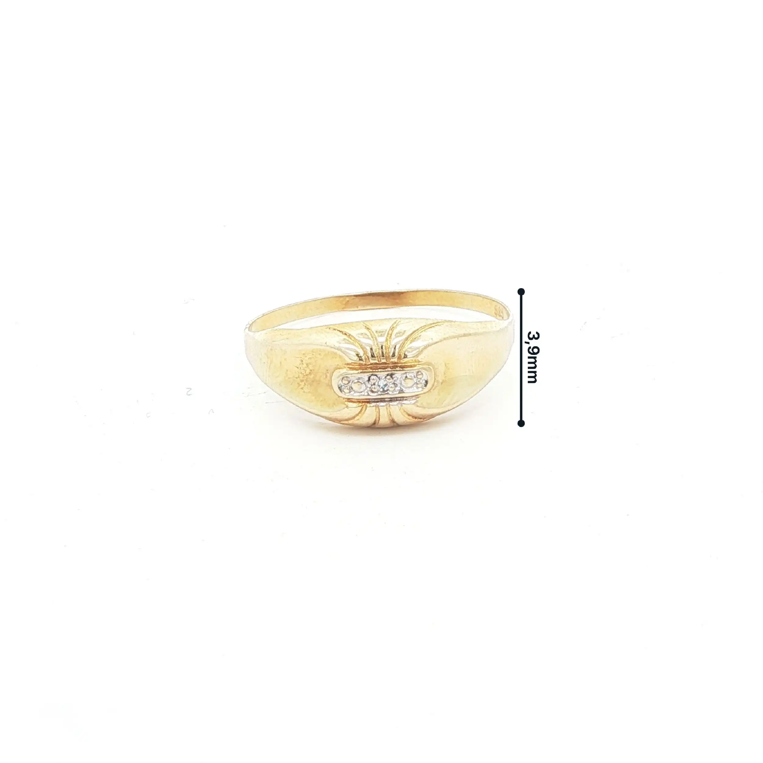 Ring Bicolor mit Diamant
