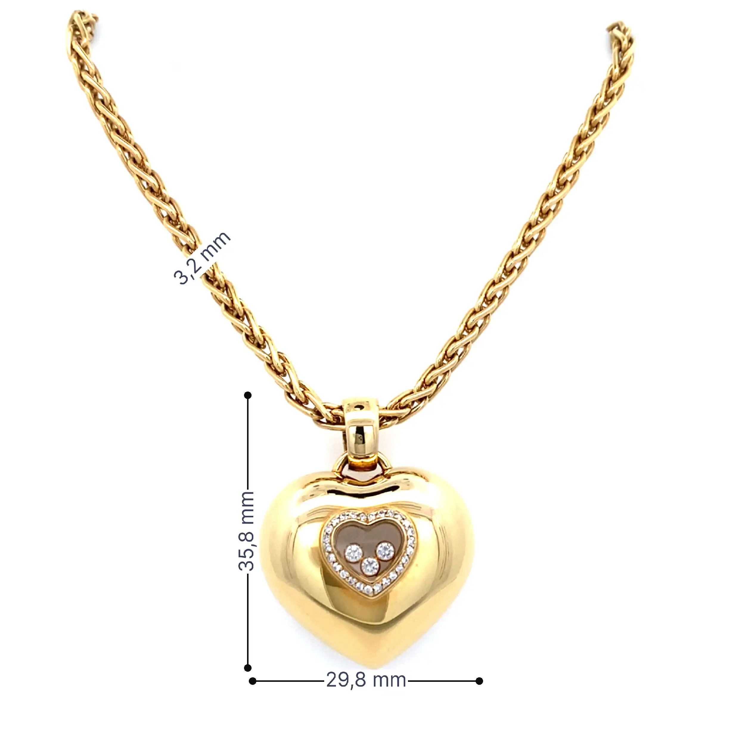 Collier Chopard Happy Diamonds mit Box und Papieren Collier Chopard Happy Diamonds mit Box und Papieren