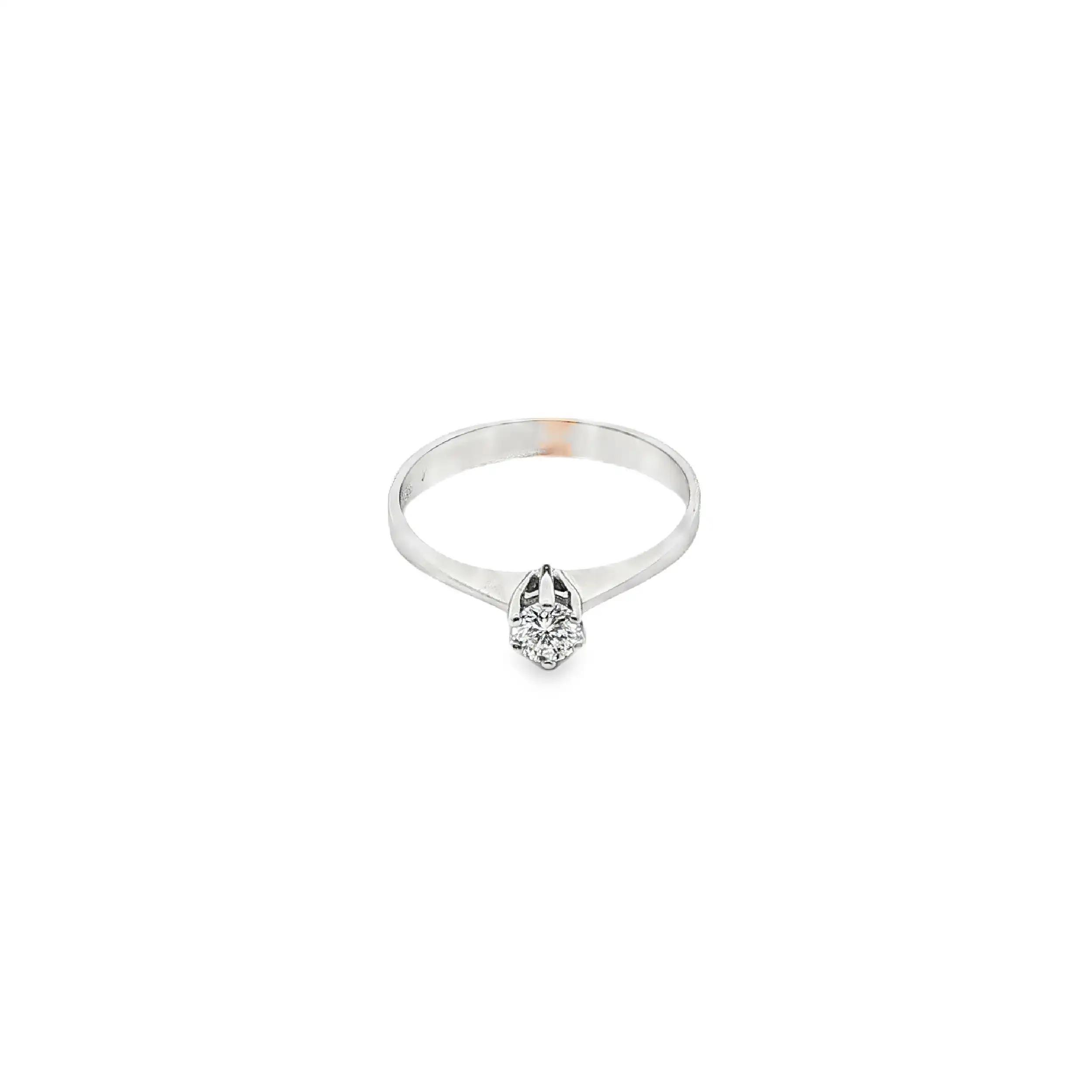 Ring Weißgold mit Brillant Ring Weißgold mit Brillant