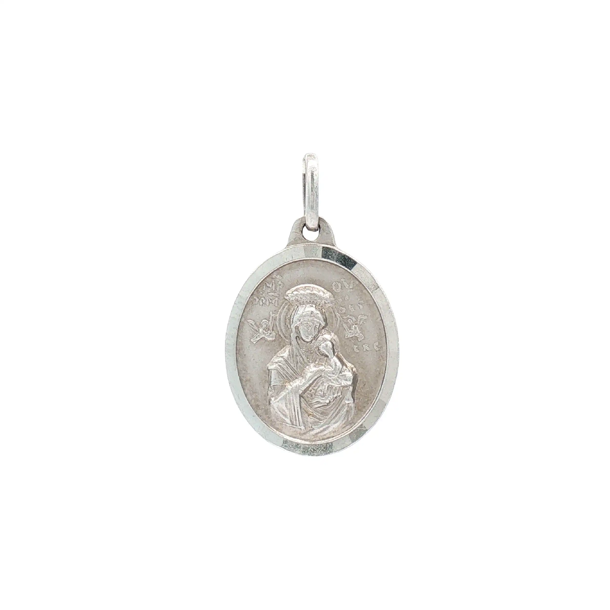 Anhänger Weißgold Jesus und Maria