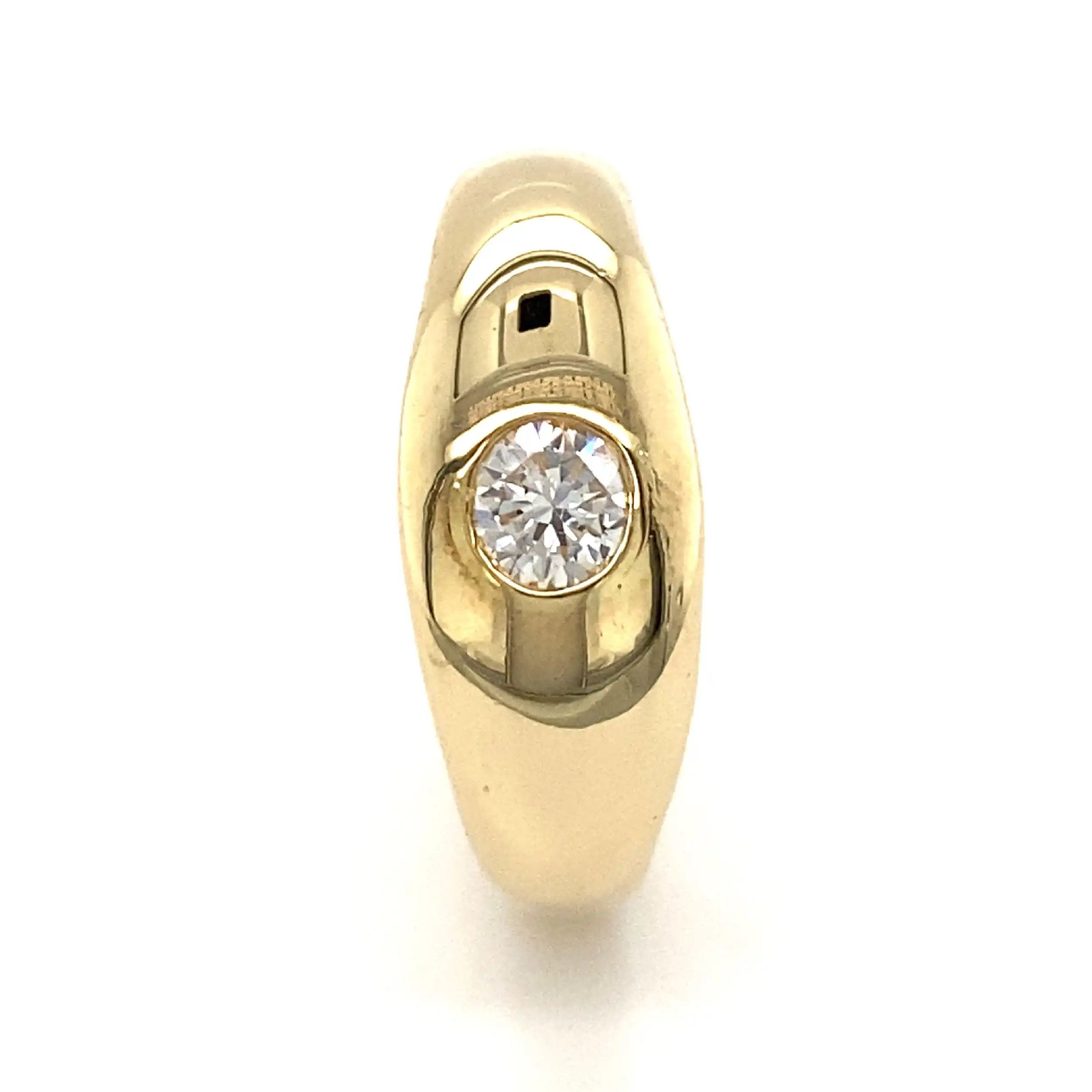 Solitärring Gelbgold mit Brillant
