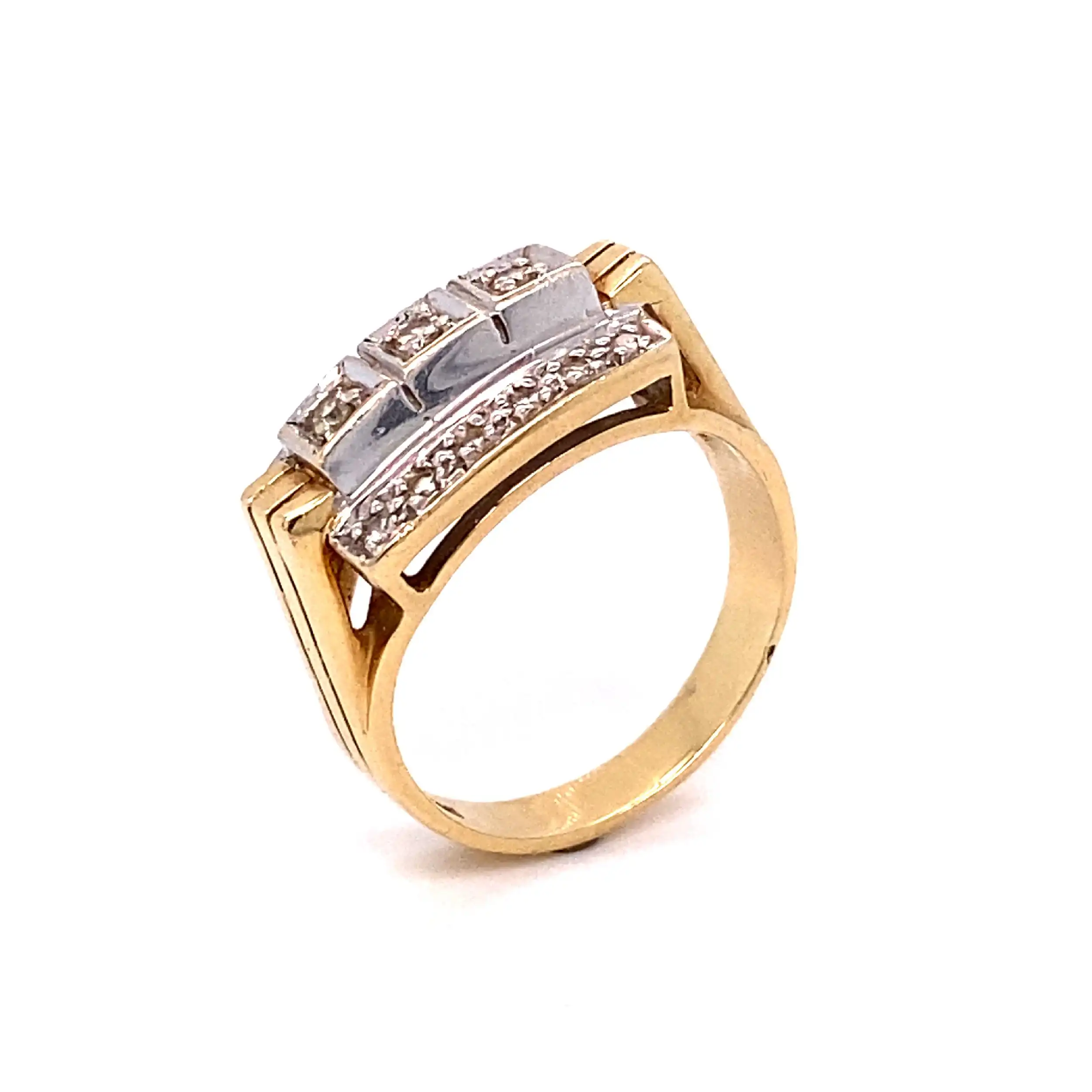 Ring Bicolor mit Brillanten Ring Bicolor mit Brillanten