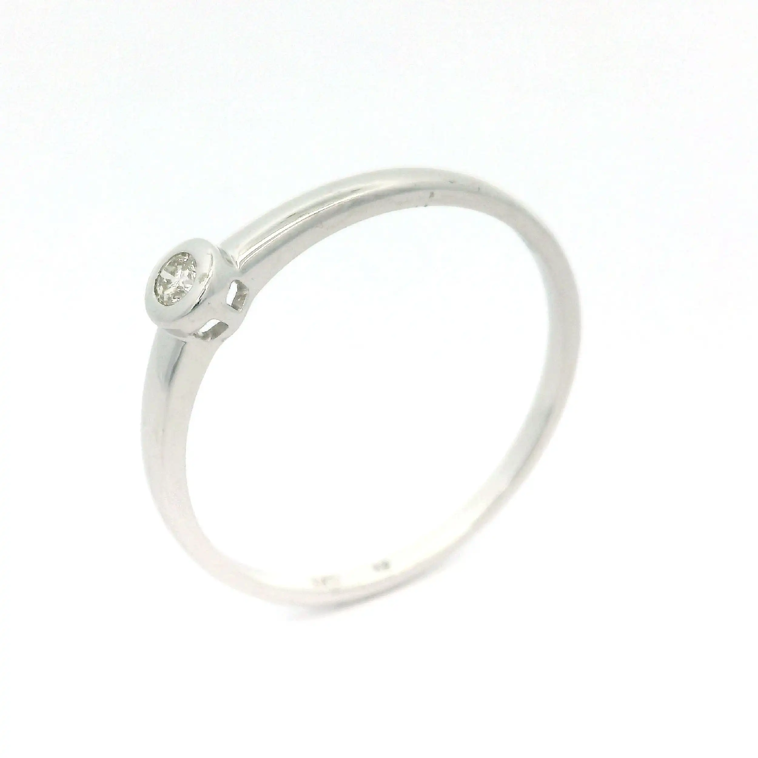 Solitärring Weißgold mit Brillant Solitärring Weißgold mit Brillant