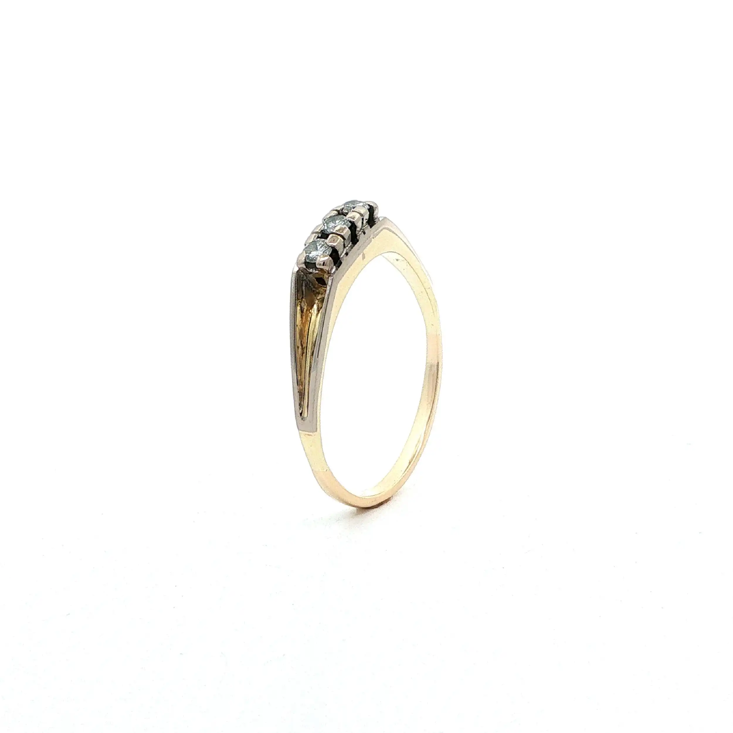 Ring Bicolor mit Brillanten