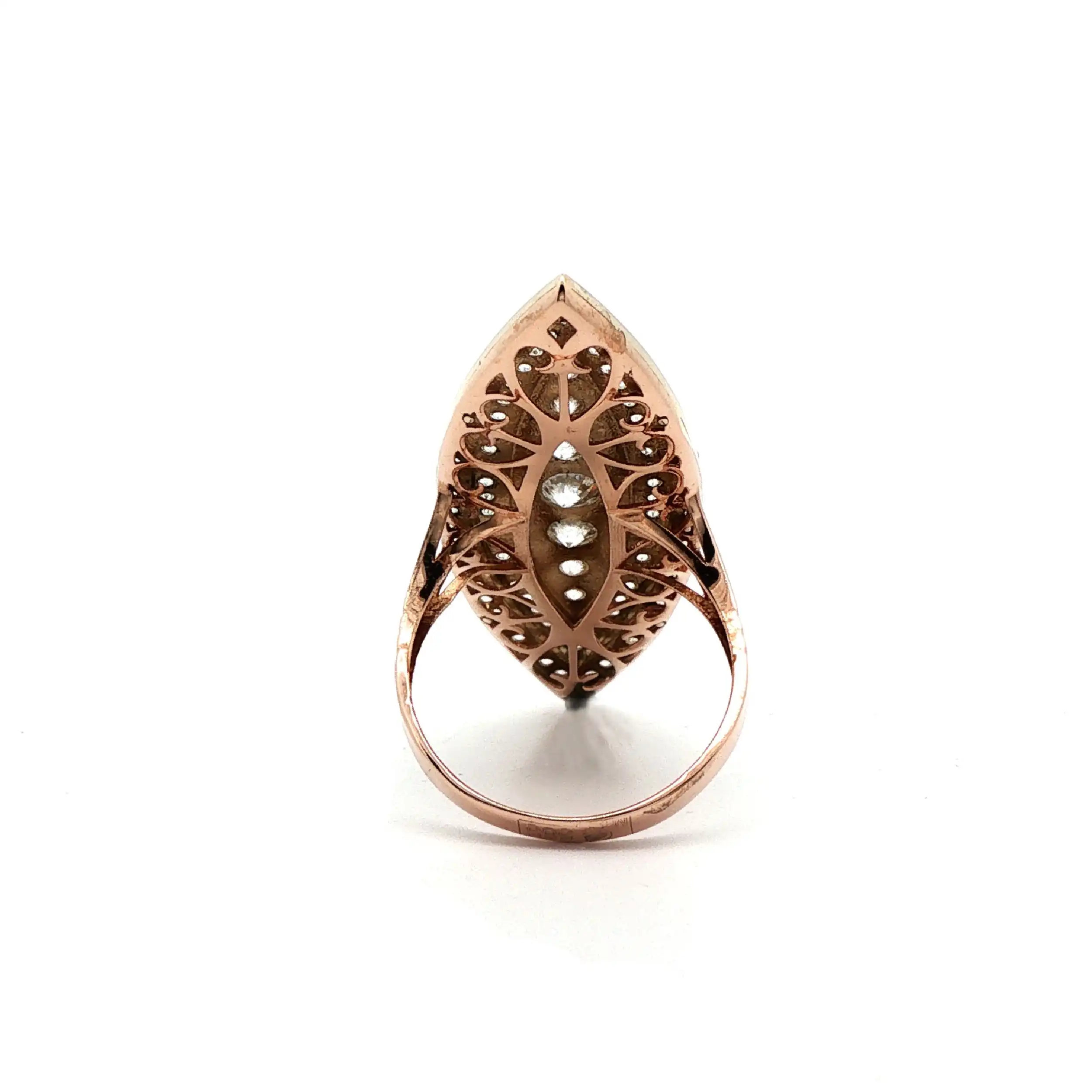Ring Rotgold mit Zirkonia