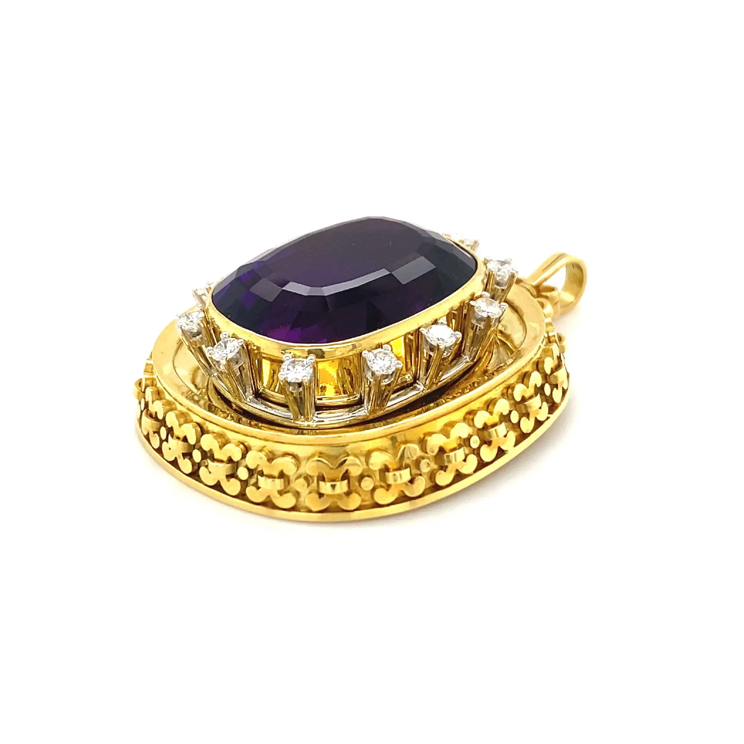Anhänger Gelbgold mit Amethyst & Brillanten