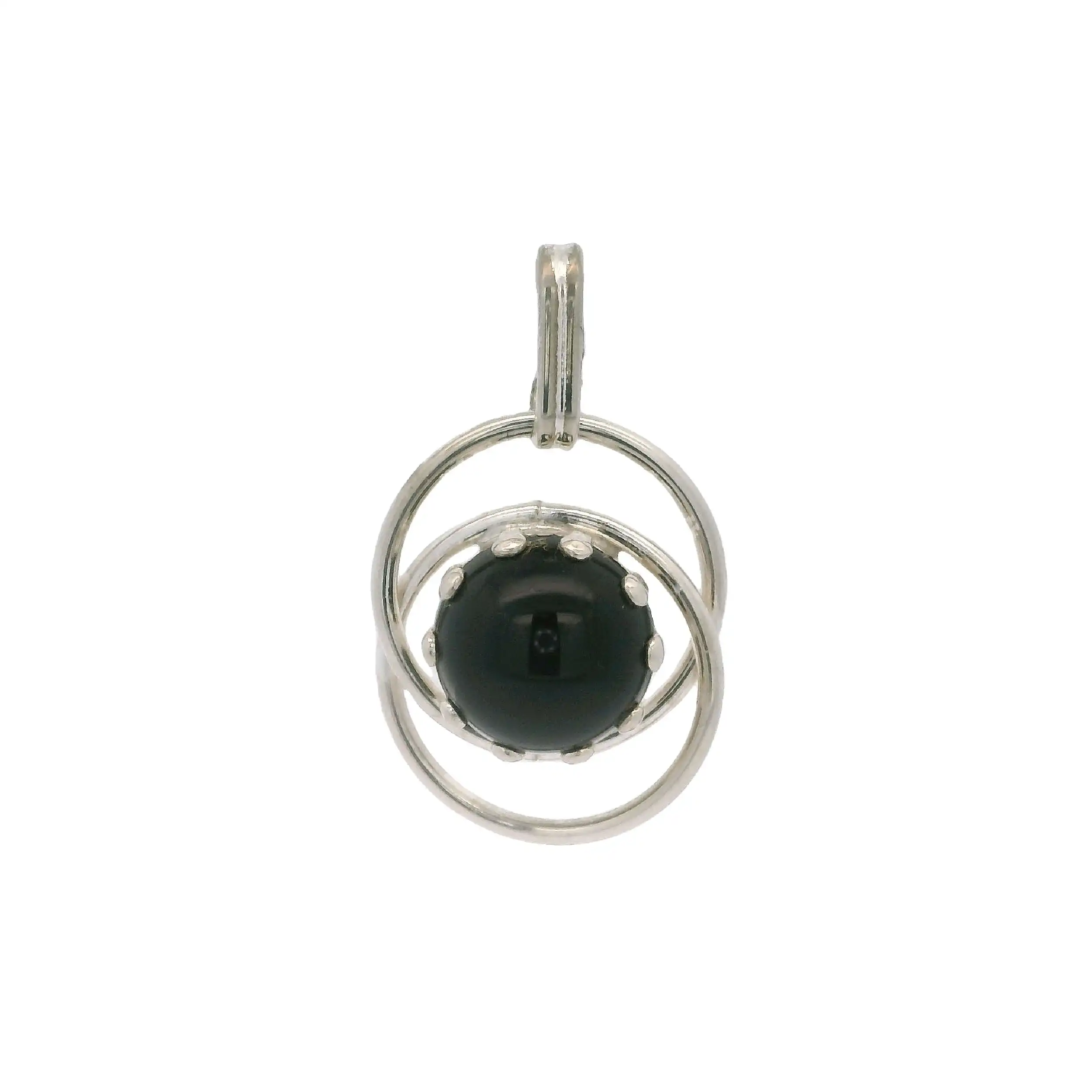 Anhänger Silber mit schwarzem Farbstein Anhänger Silber mit schwarzem Farbstein