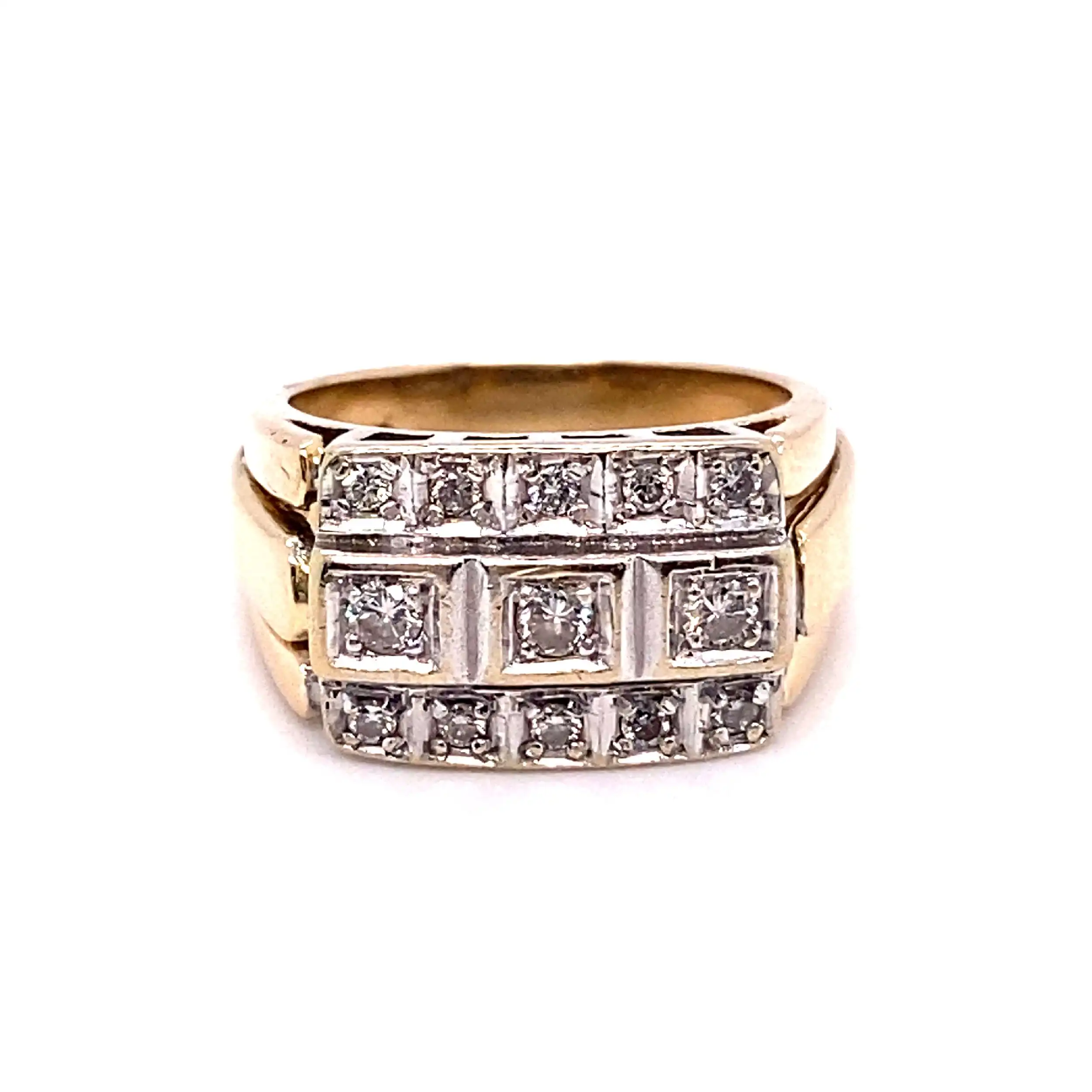 Ring bicolor mit Brillanten Ring bicolor mit Brillanten