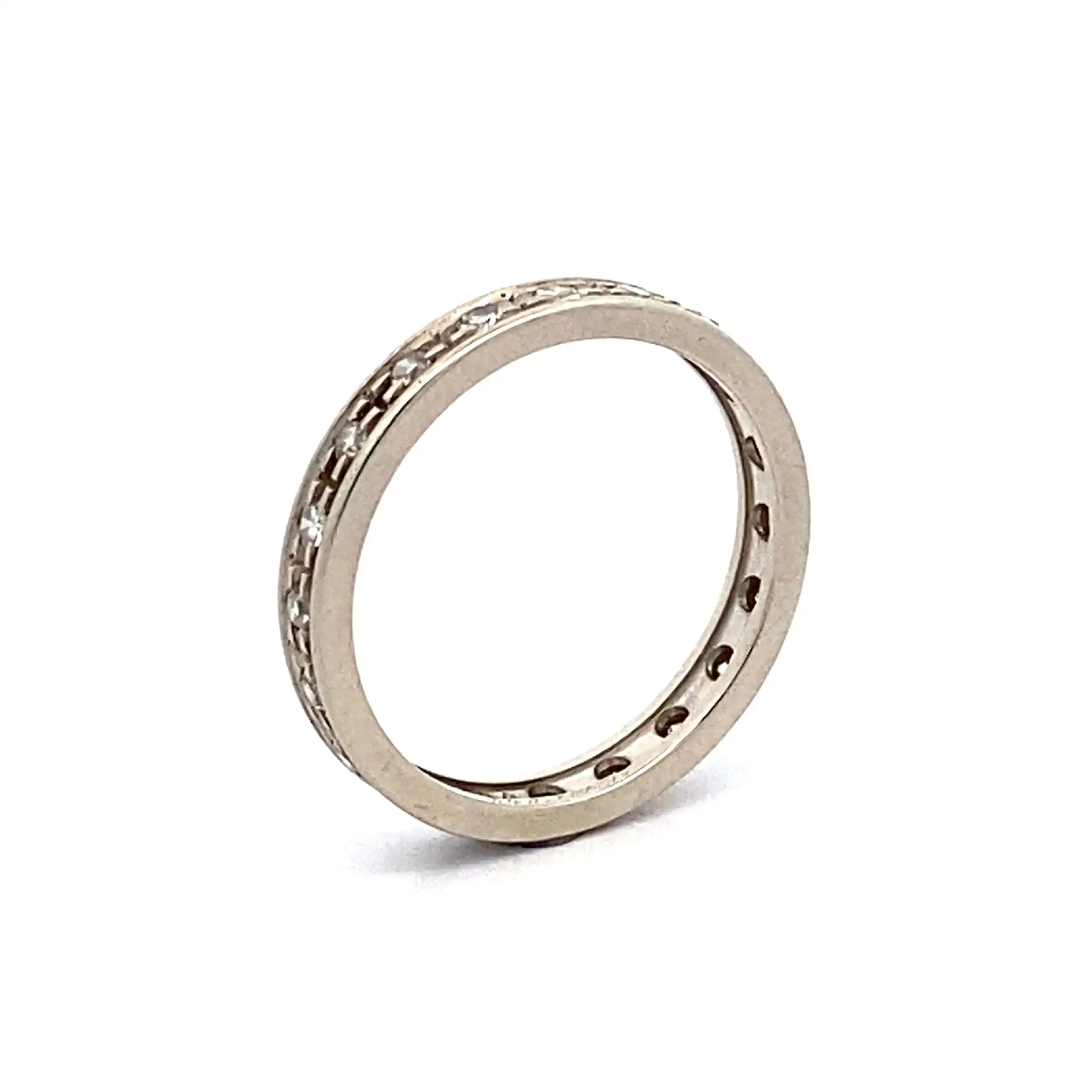 Memoryring Weißgold mit Diamanten mit 0,4ct graviert Memoryring Weißgold mit Diamanten mit 0,4ct graviert