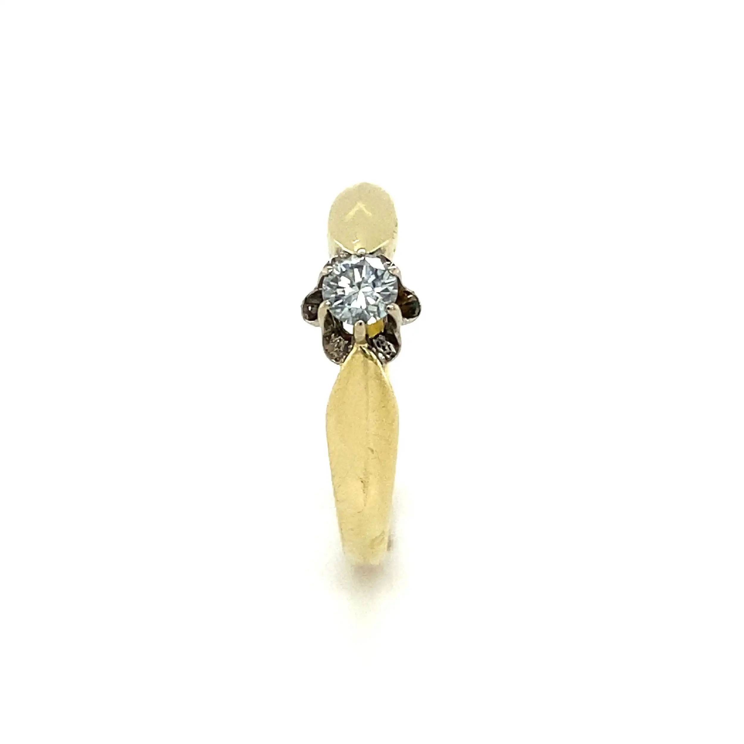 Ring Bicolor mit Brillant Solitär Ring Bicolor mit Brillant Solitär