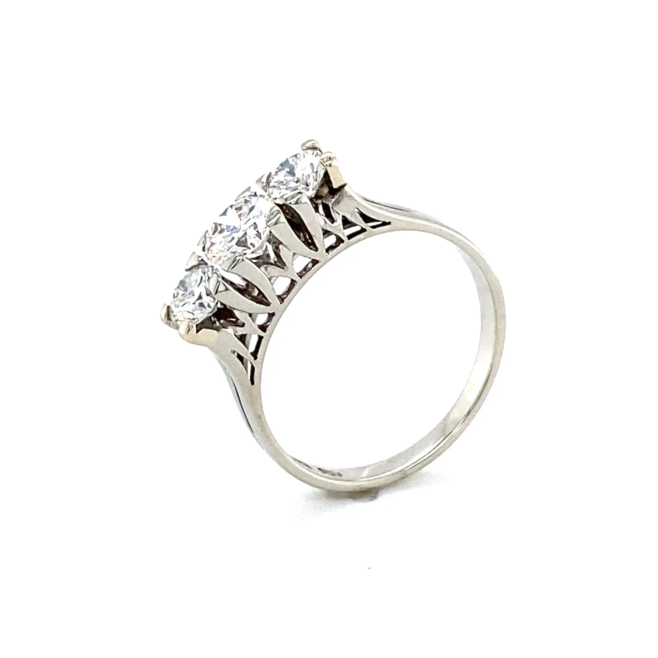 Ring Weißgold mit Brillant Solitären Ring Weißgold mit Brillant Solitären