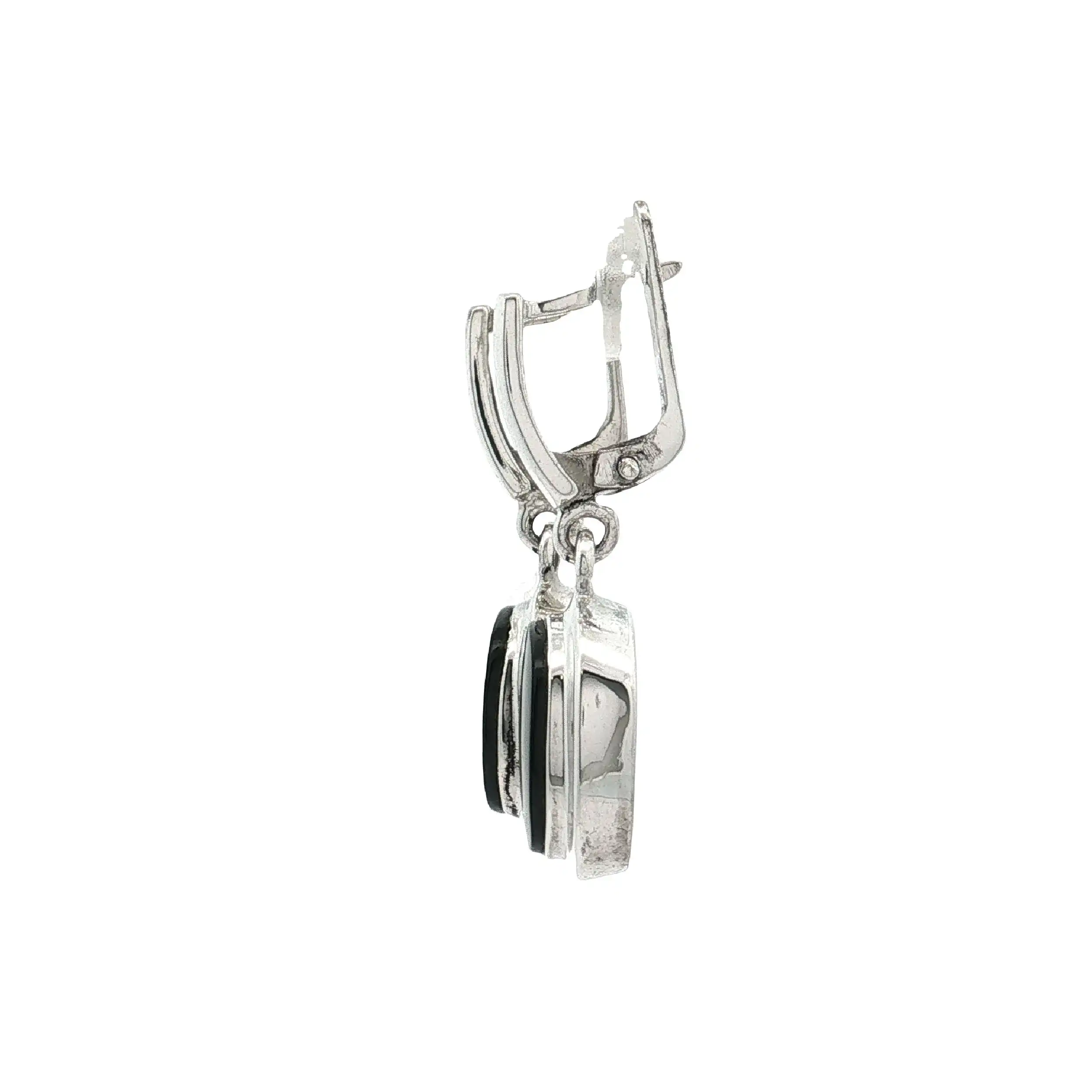 Ohrringe Silber mit Onyx