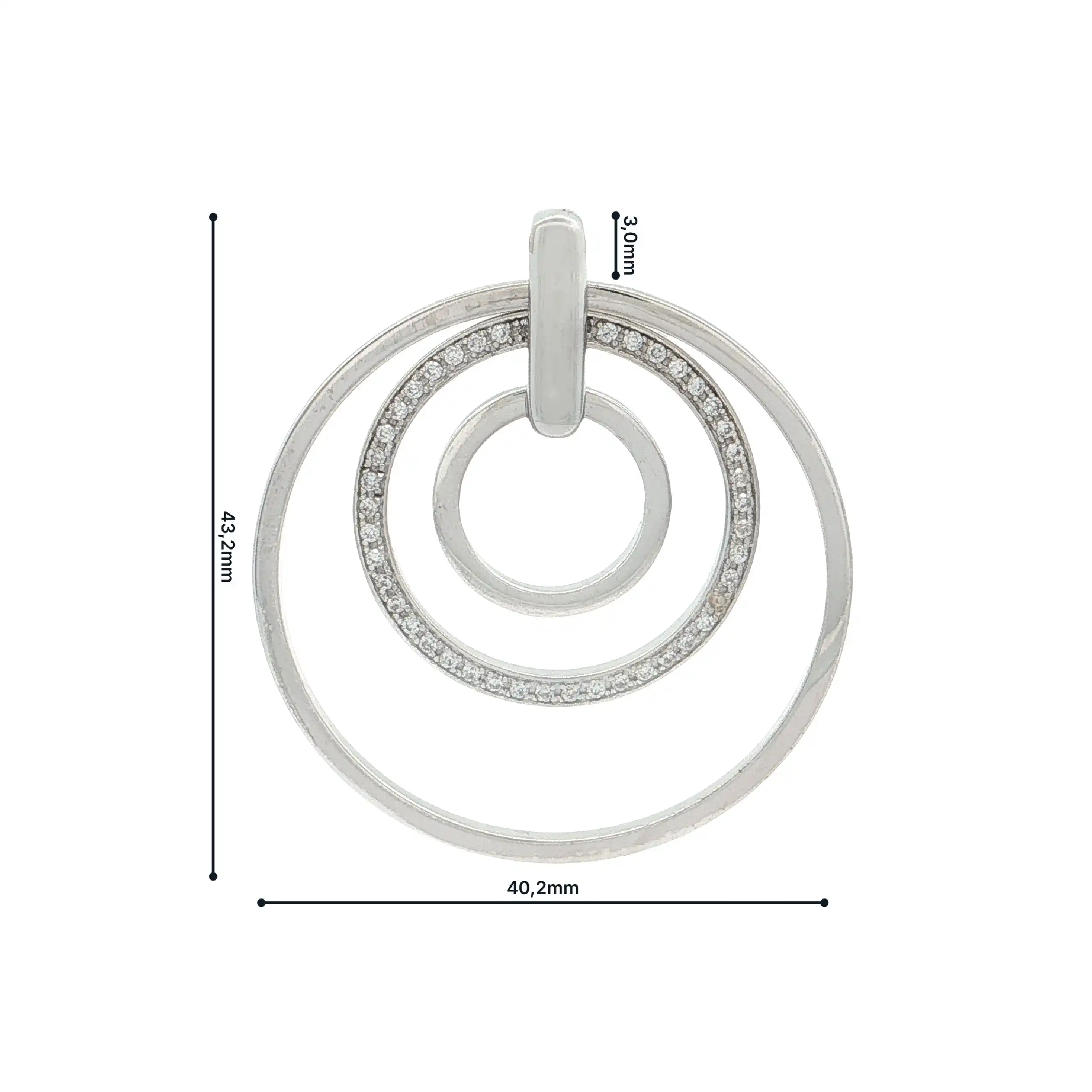 Anhänger Silber mit Zirkonia