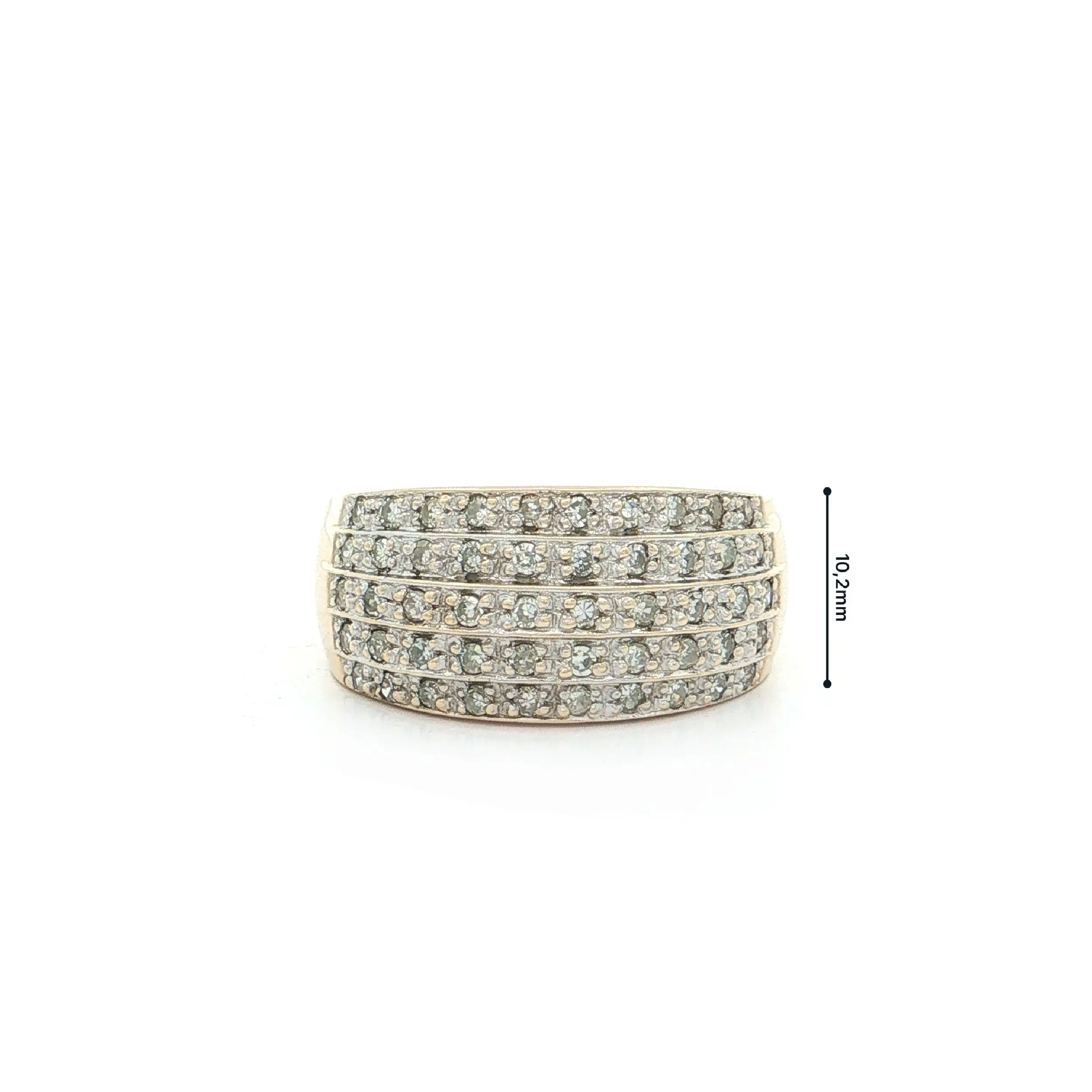 Ring Bicolor mit Diamanten