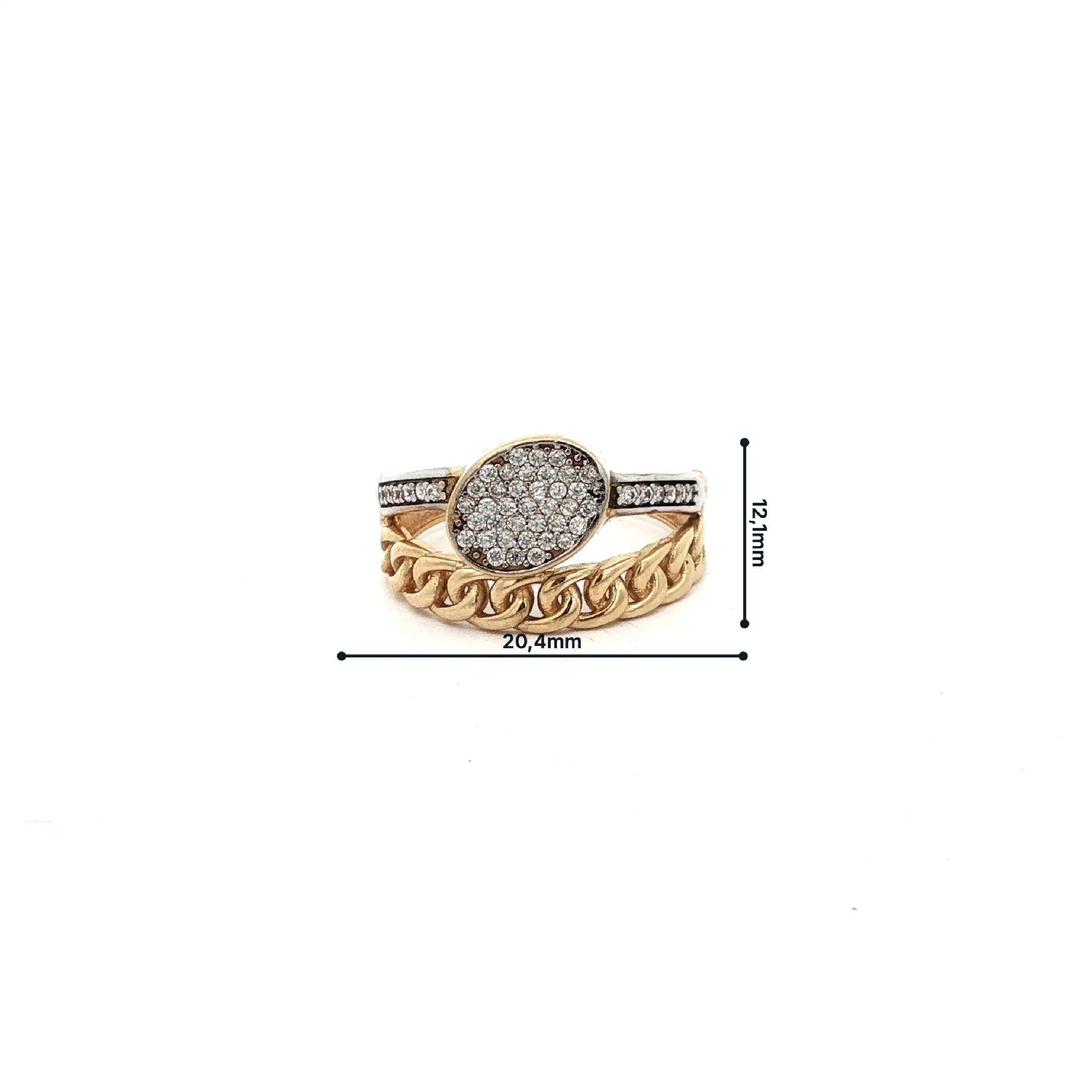 Ring Gelbgold mit Zirkonia