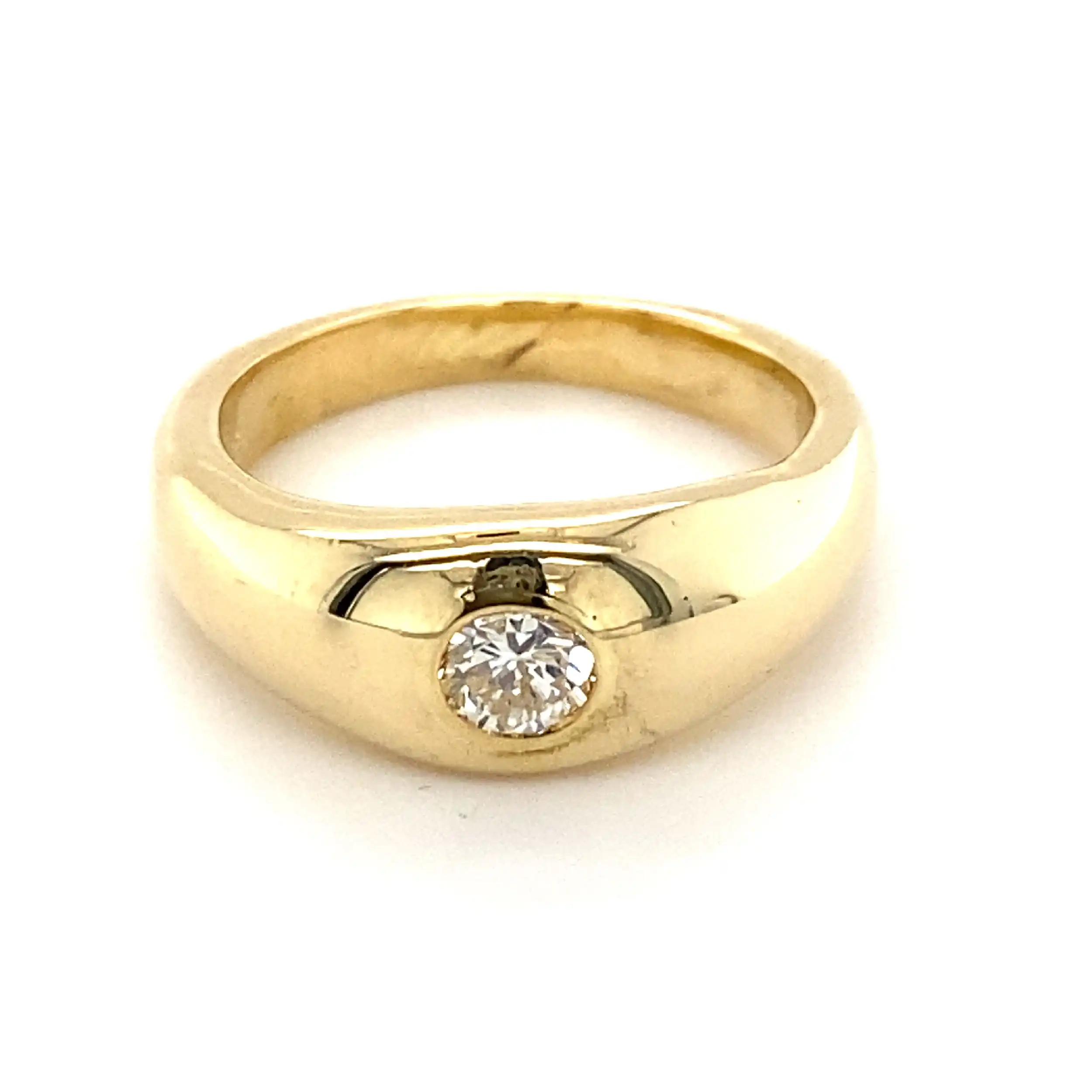 Solitärring Gelbgold mit Brillant
