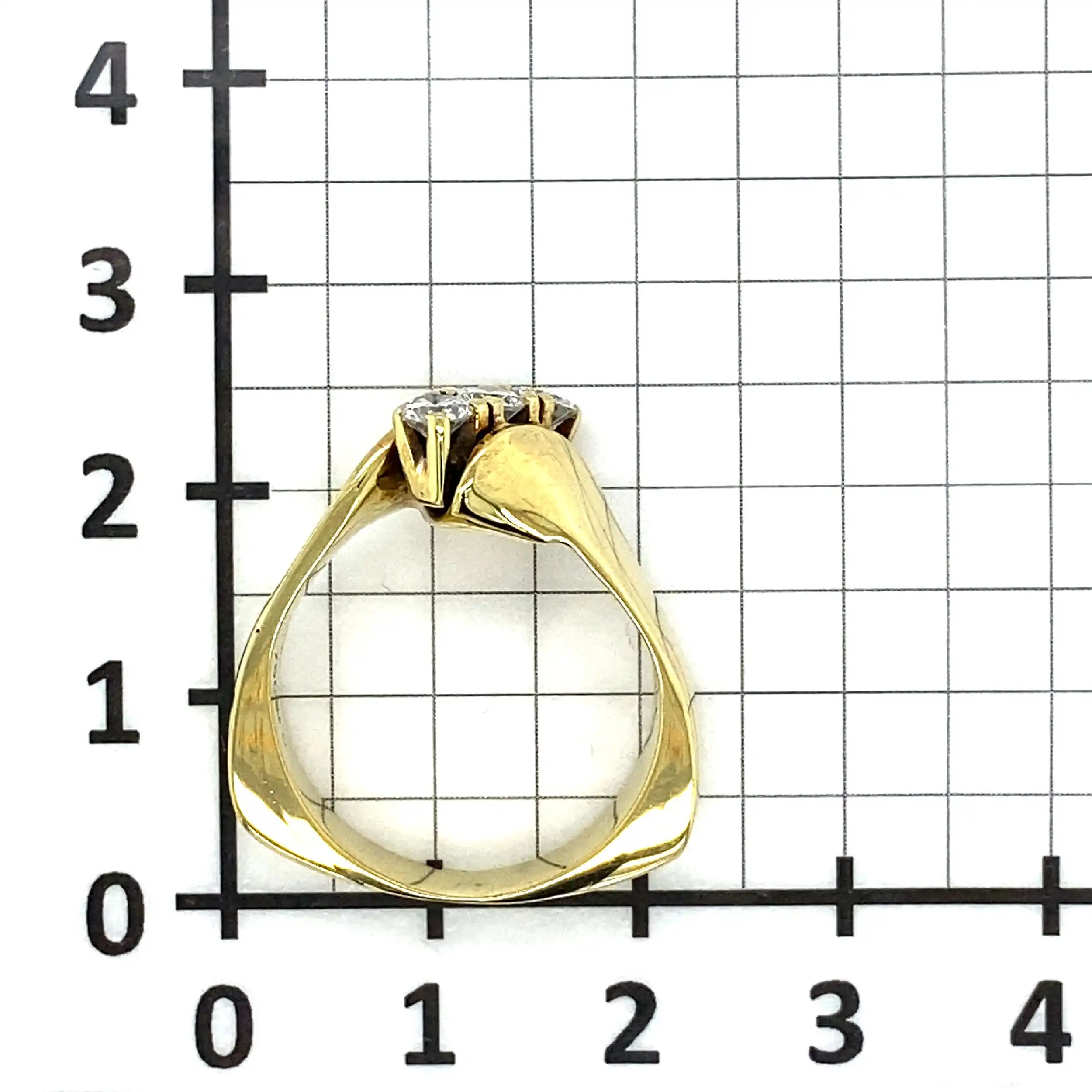 Ring Gelbgold mit Brillanten, graviert mit 0,51ct Ring Gelbgold mit Brillanten, graviert mit 0,51ct