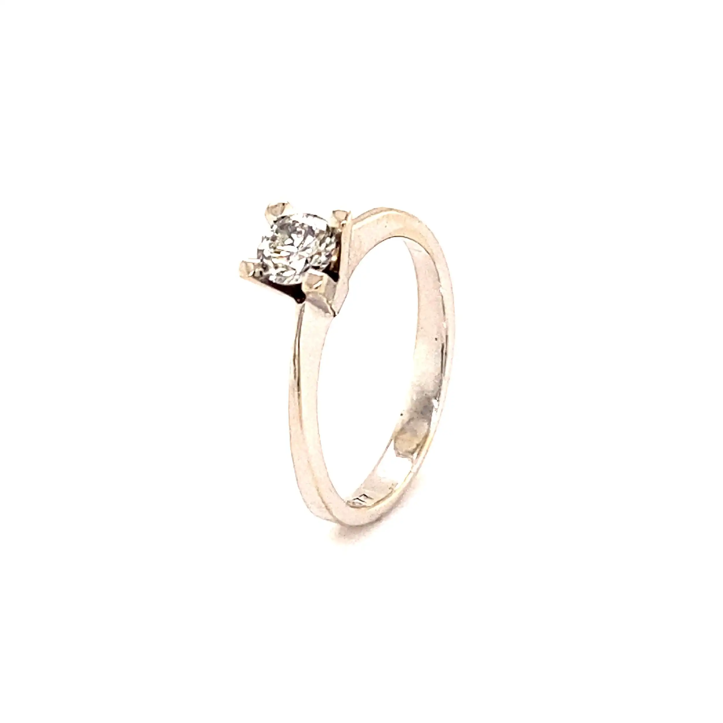 Ring Weißgold mit Solitär Brillant Ring Weißgold mit Solitär Brillant