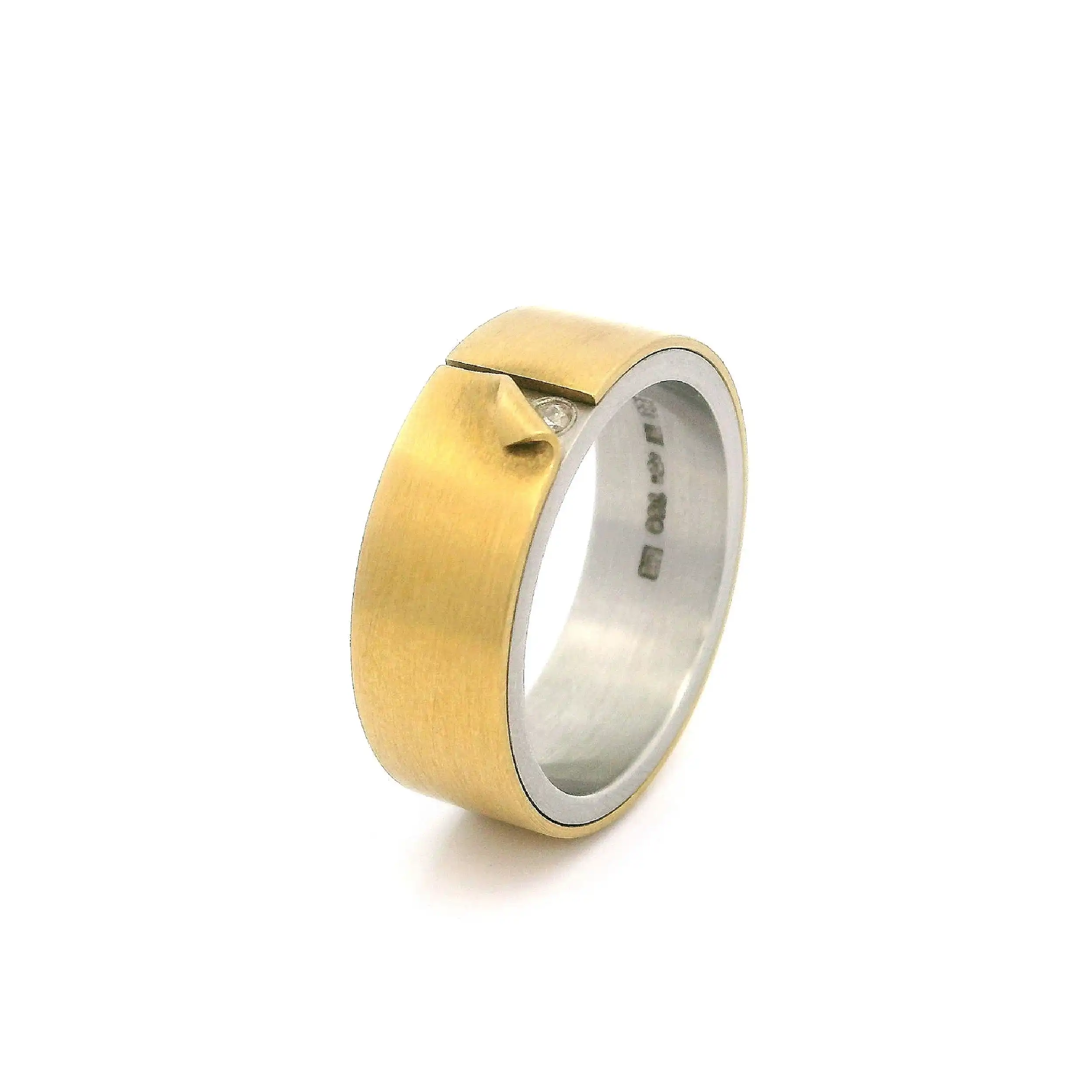 Ring Bicolor Niessing Undercover mit Brillant Ring Bicolor Niessing Undercover mit Brillant