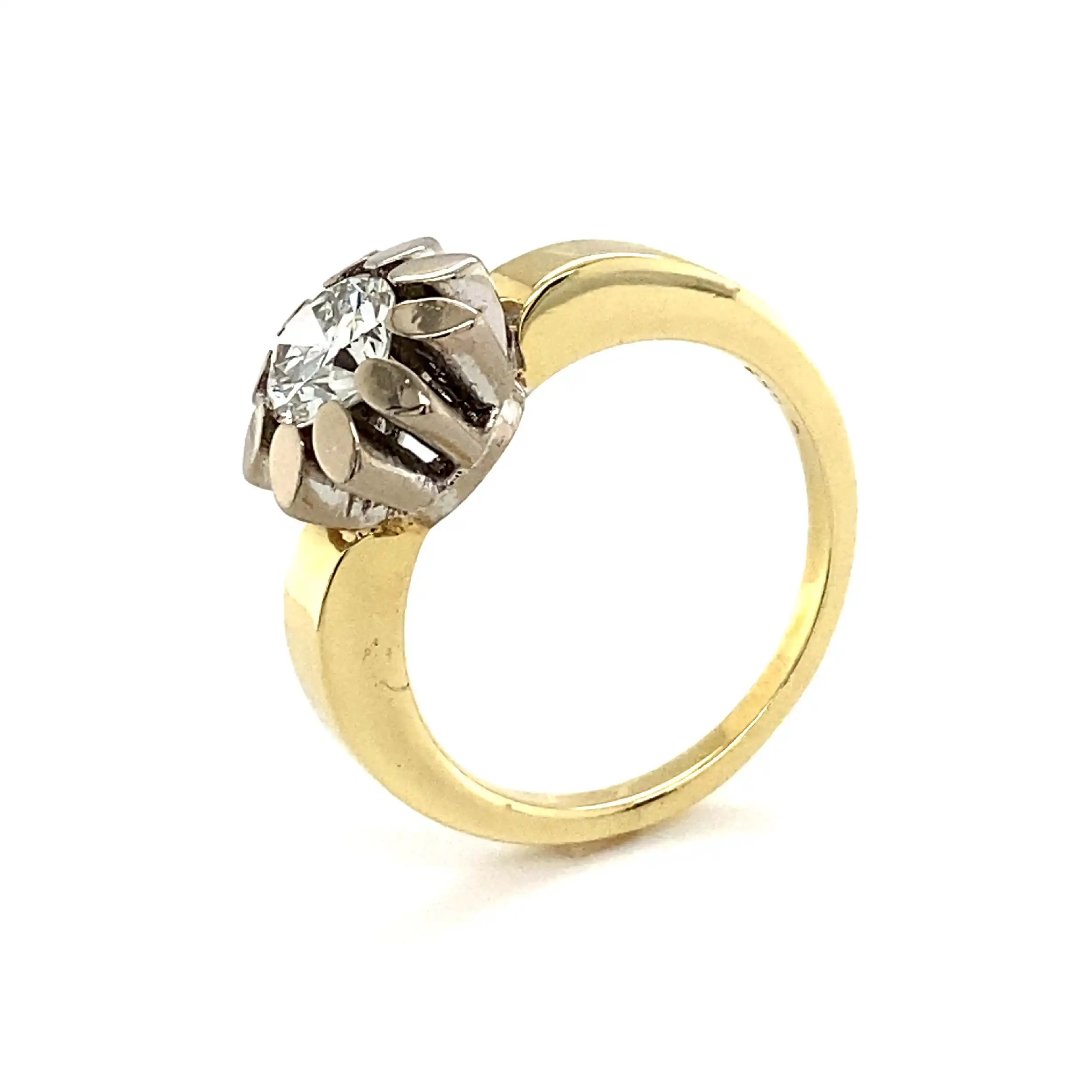 Ring Bicolor mit Brillant Ring Bicolor mit Brillant