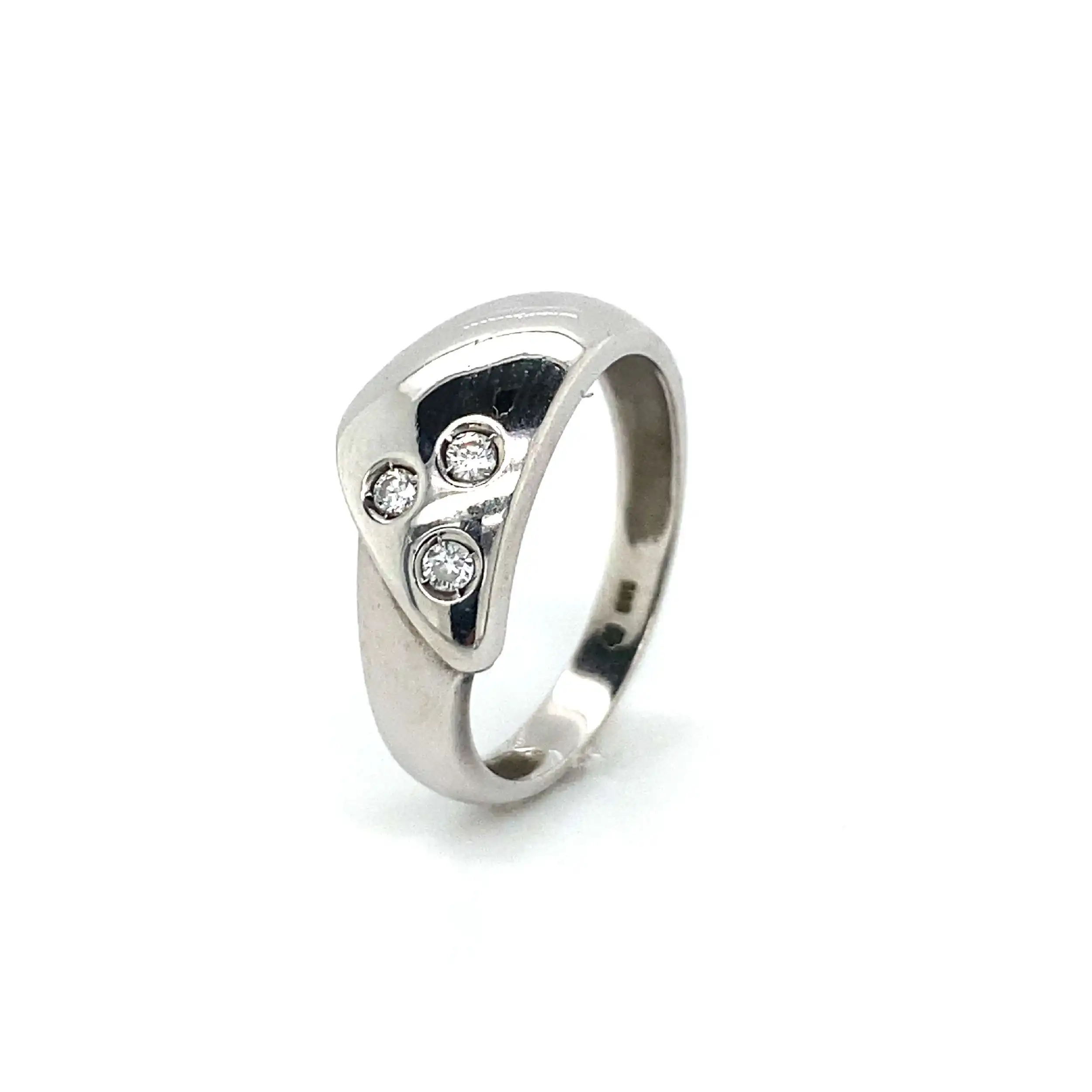 Ring Weißgold mit Brillanten Ring Weißgold mit Brillanten