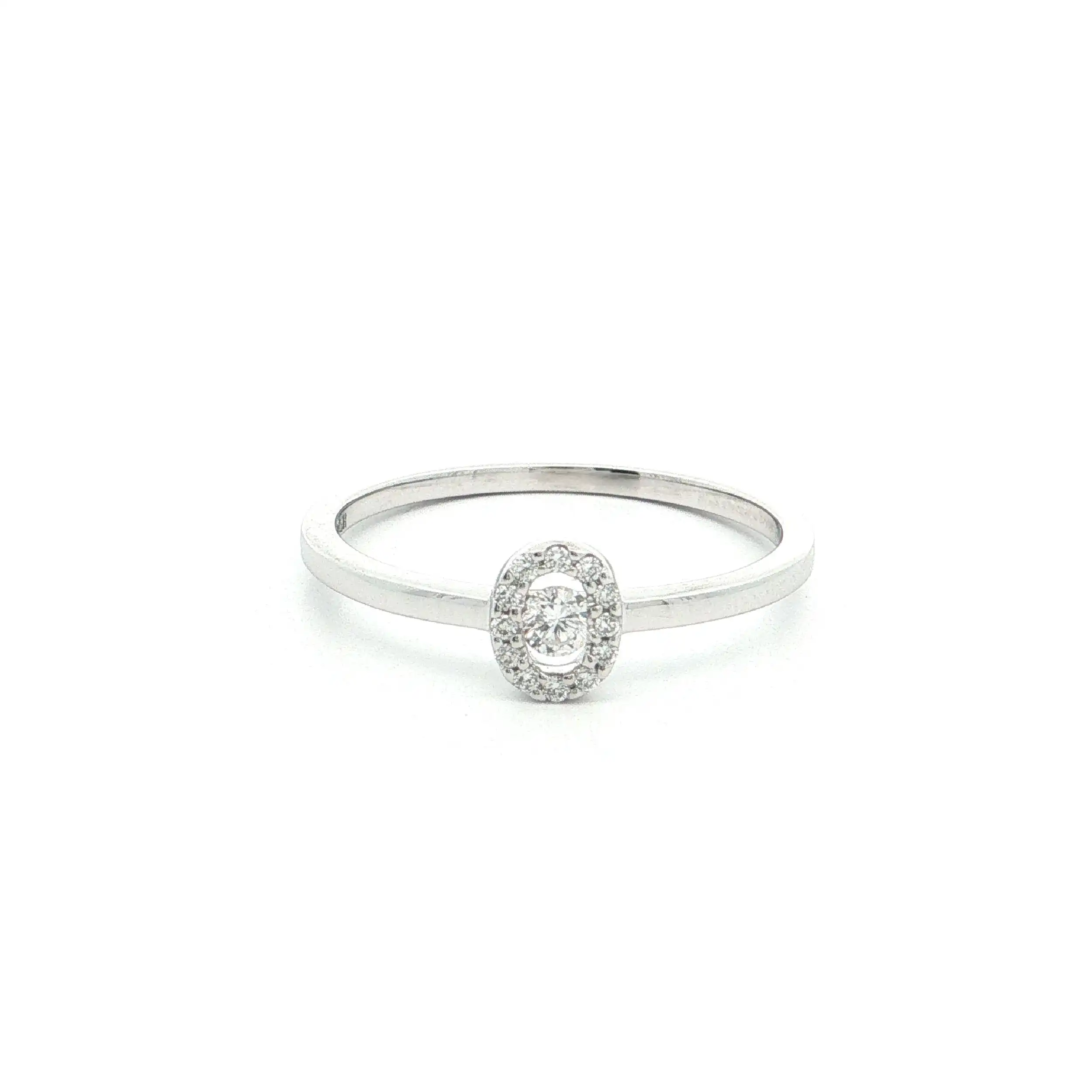 Ring Weißgold mit Brillant Ring Weißgold mit Brillant