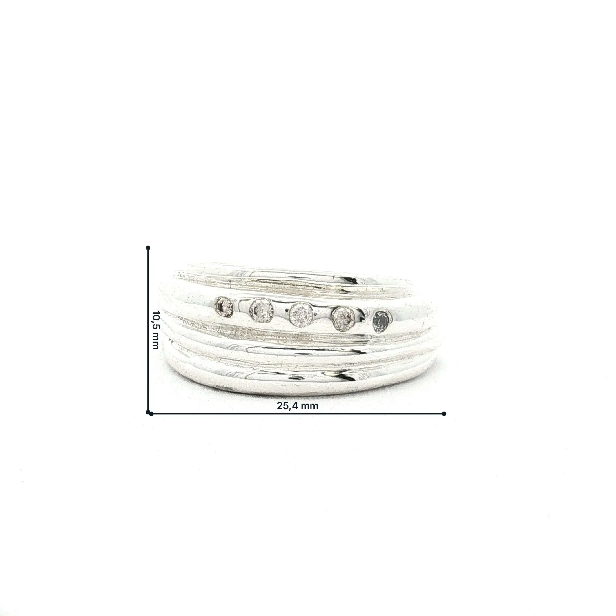 Ring Silber mit Zirkonia