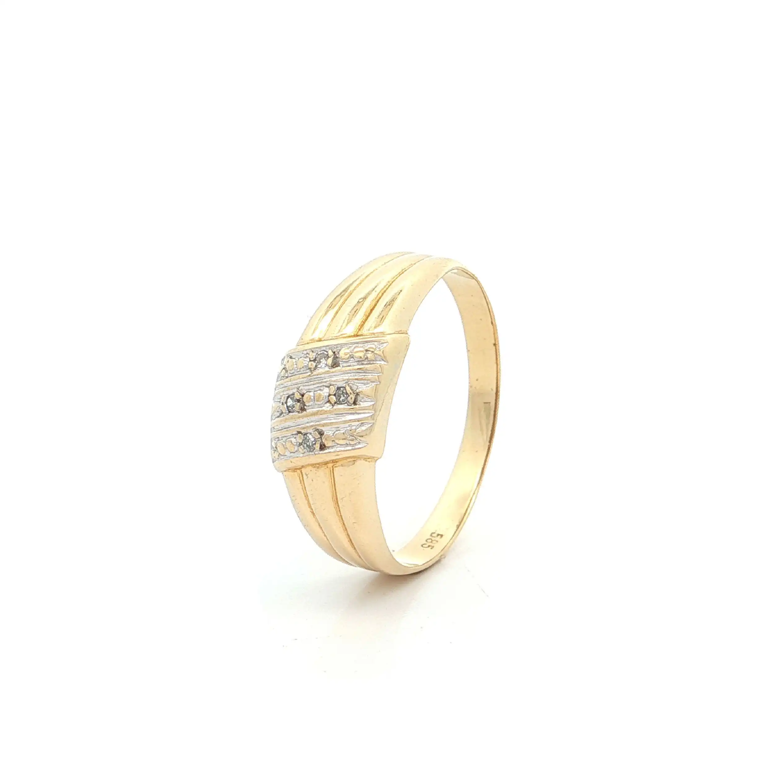 Ring Bicolor mit Diamanten Ring Bicolor mit Diamanten