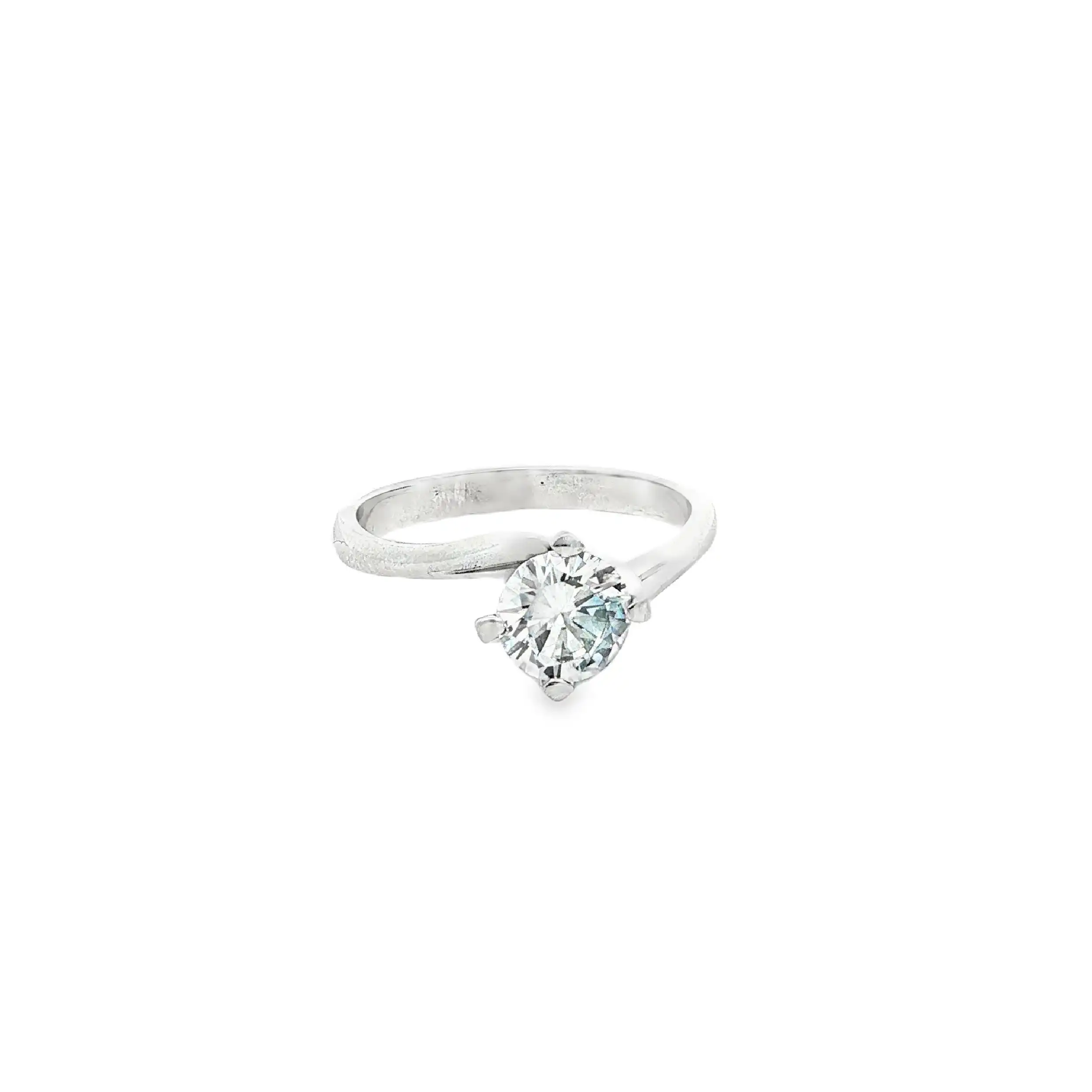 Ring Weißgold mit Brillant Ring Weißgold mit Brillant