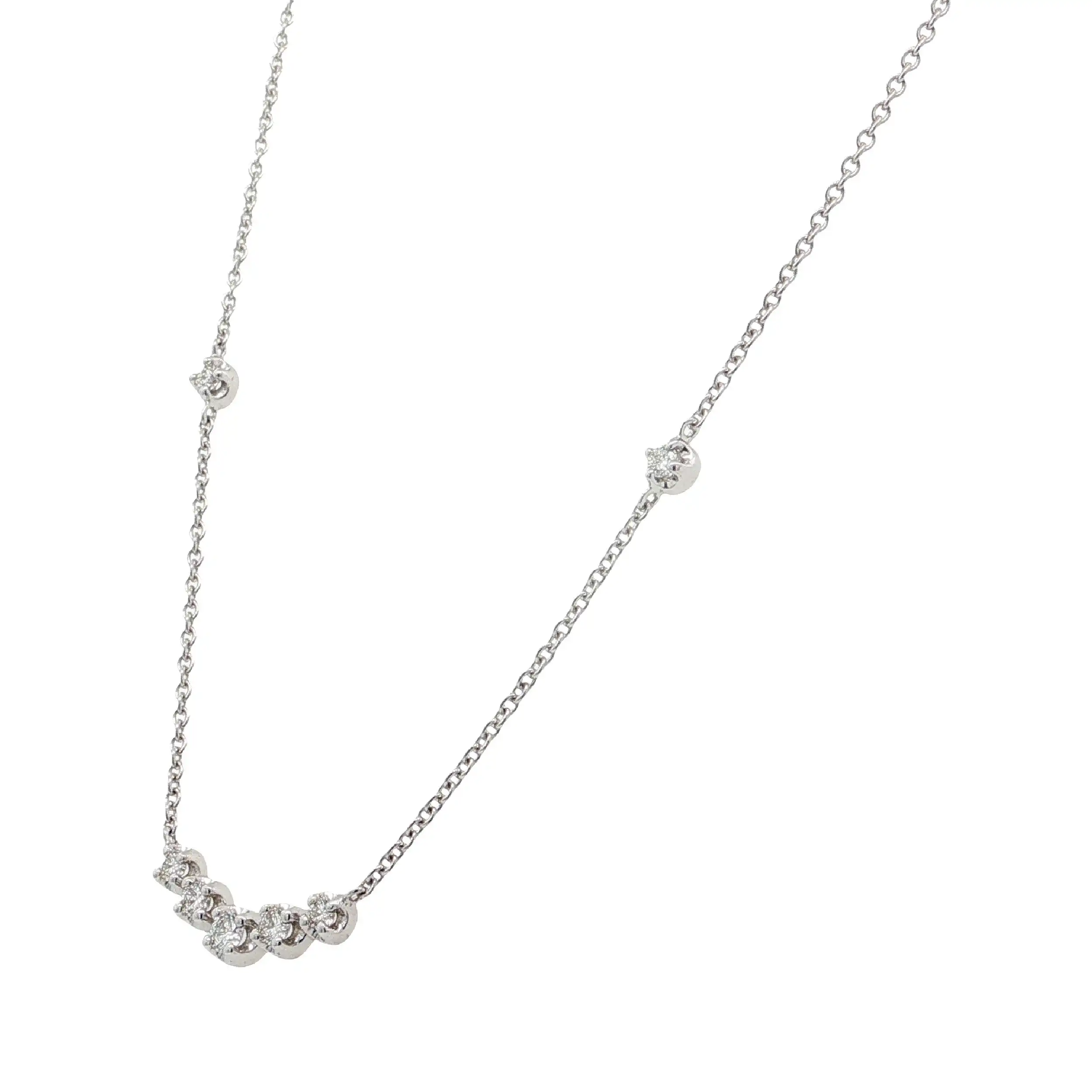Collier Weißgold mit Brillanten 0,22ct. TW/SI Collier Weißgold mit Brillanten 0,22ct. TW/SI