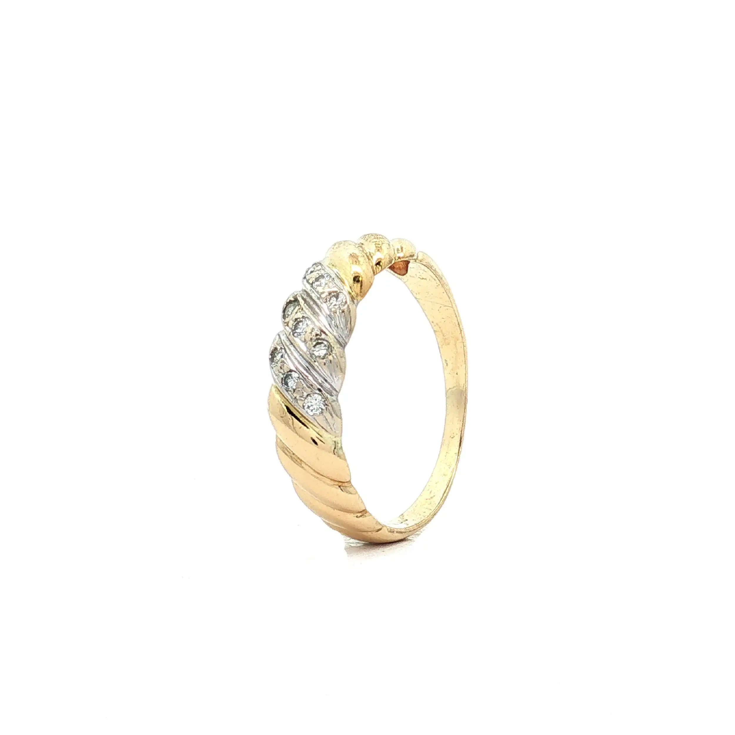 Ring Bicolor mit Brillanten