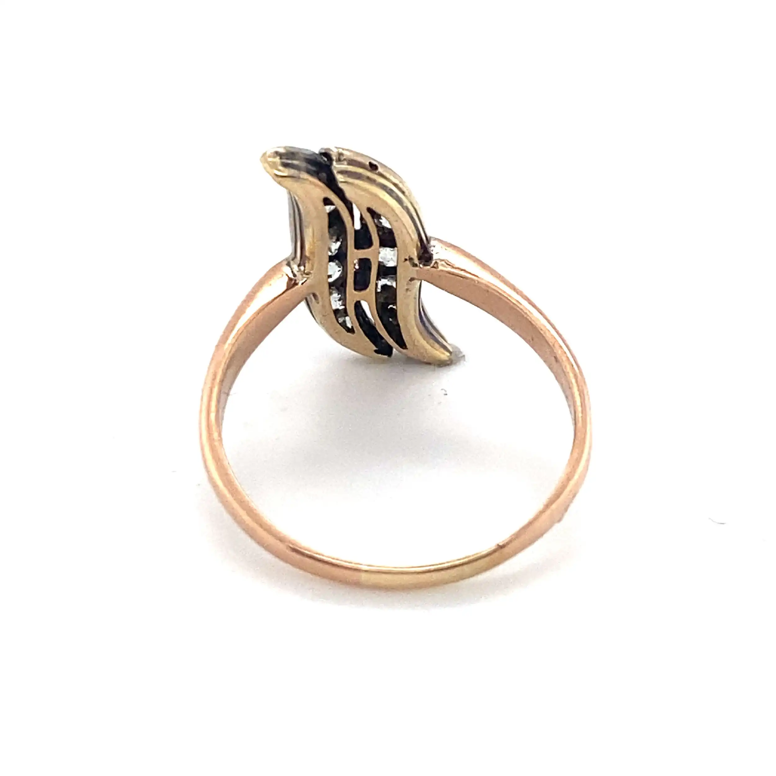 Ring Gelbgold mit Altschliff Brillanten Ring Gelbgold mit Altschliff Brillanten