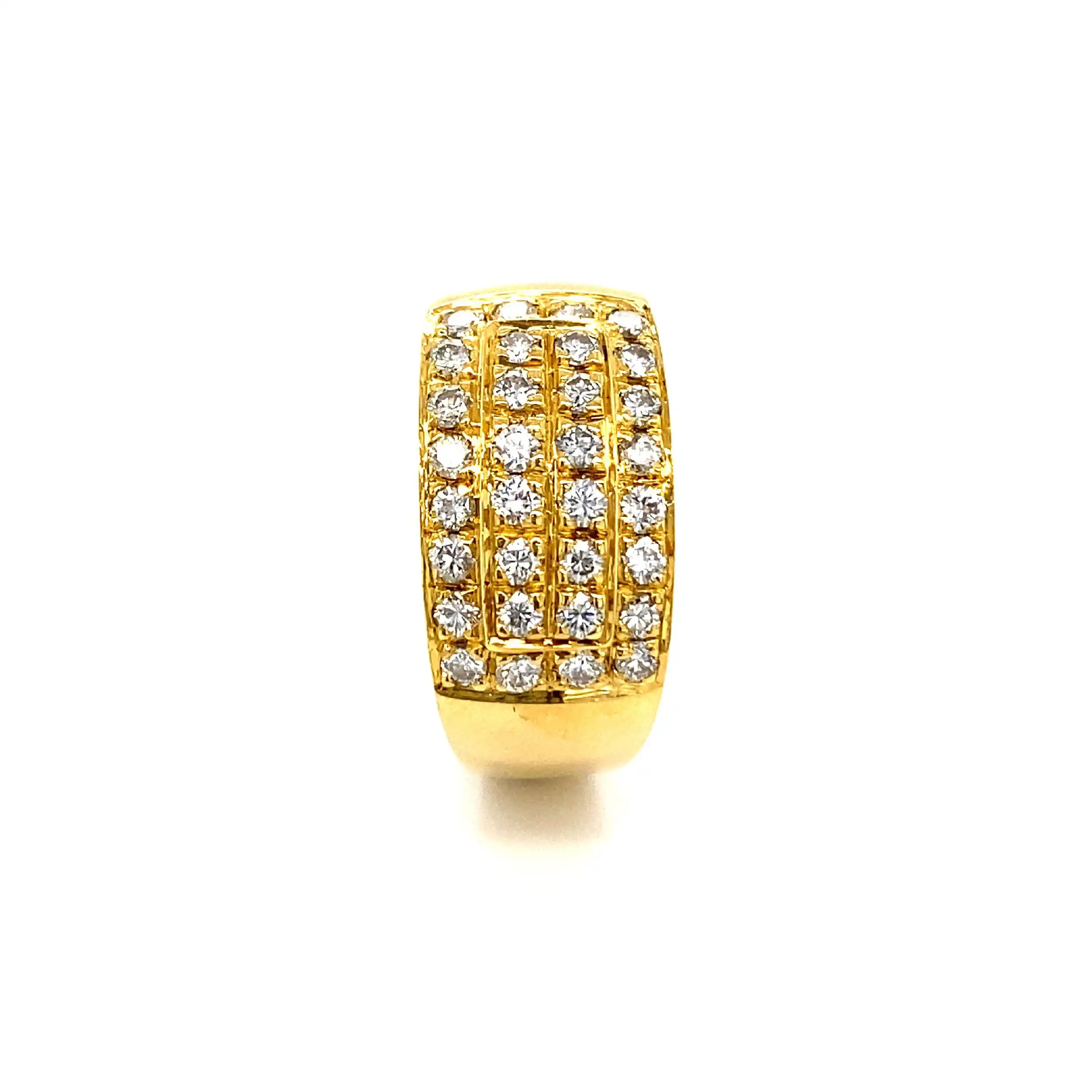 Ring Gelbgold mit Brillanten, graviert mit 0,65ct.