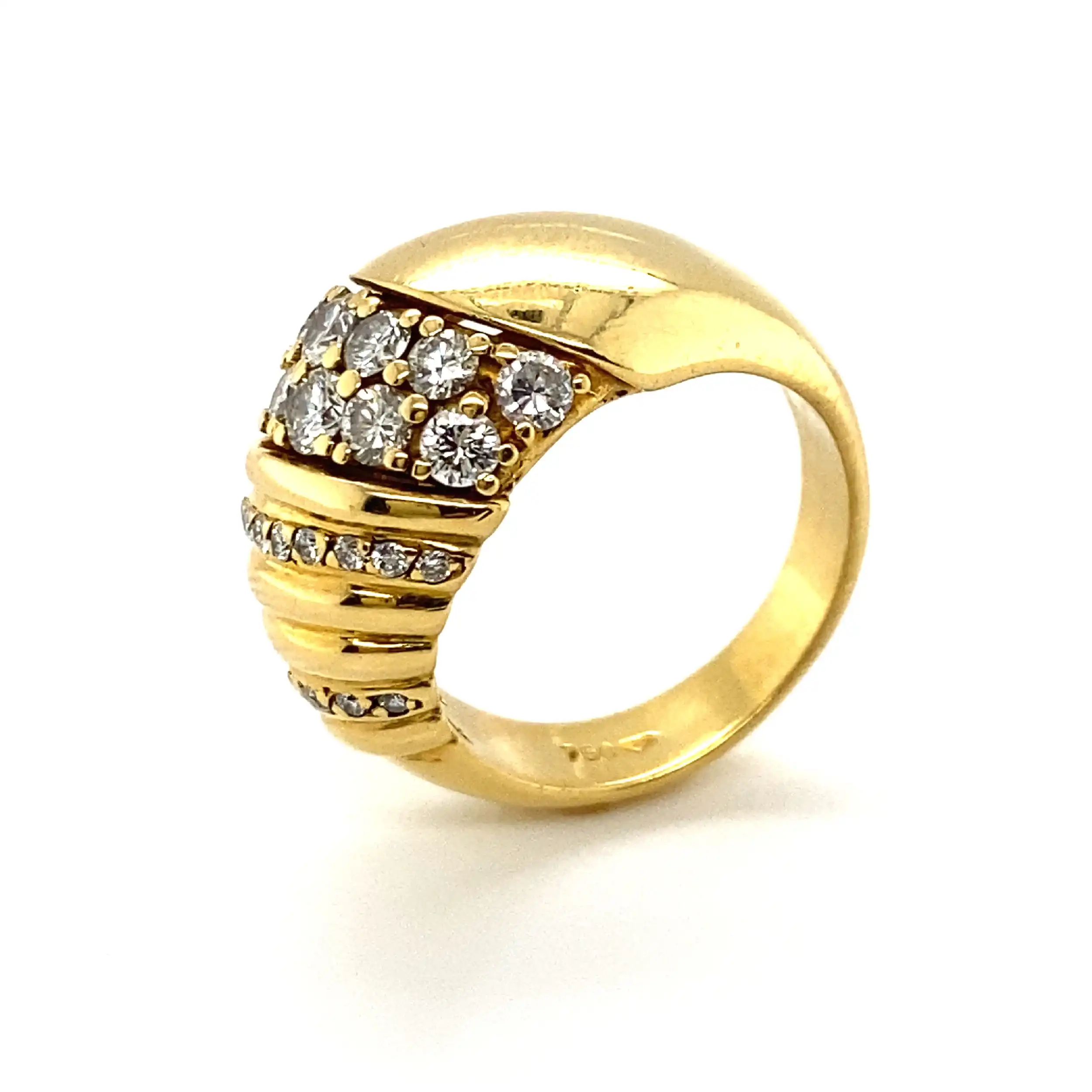 Ring Gelbgold mit Brillanten Ring Gelbgold mit Brillanten