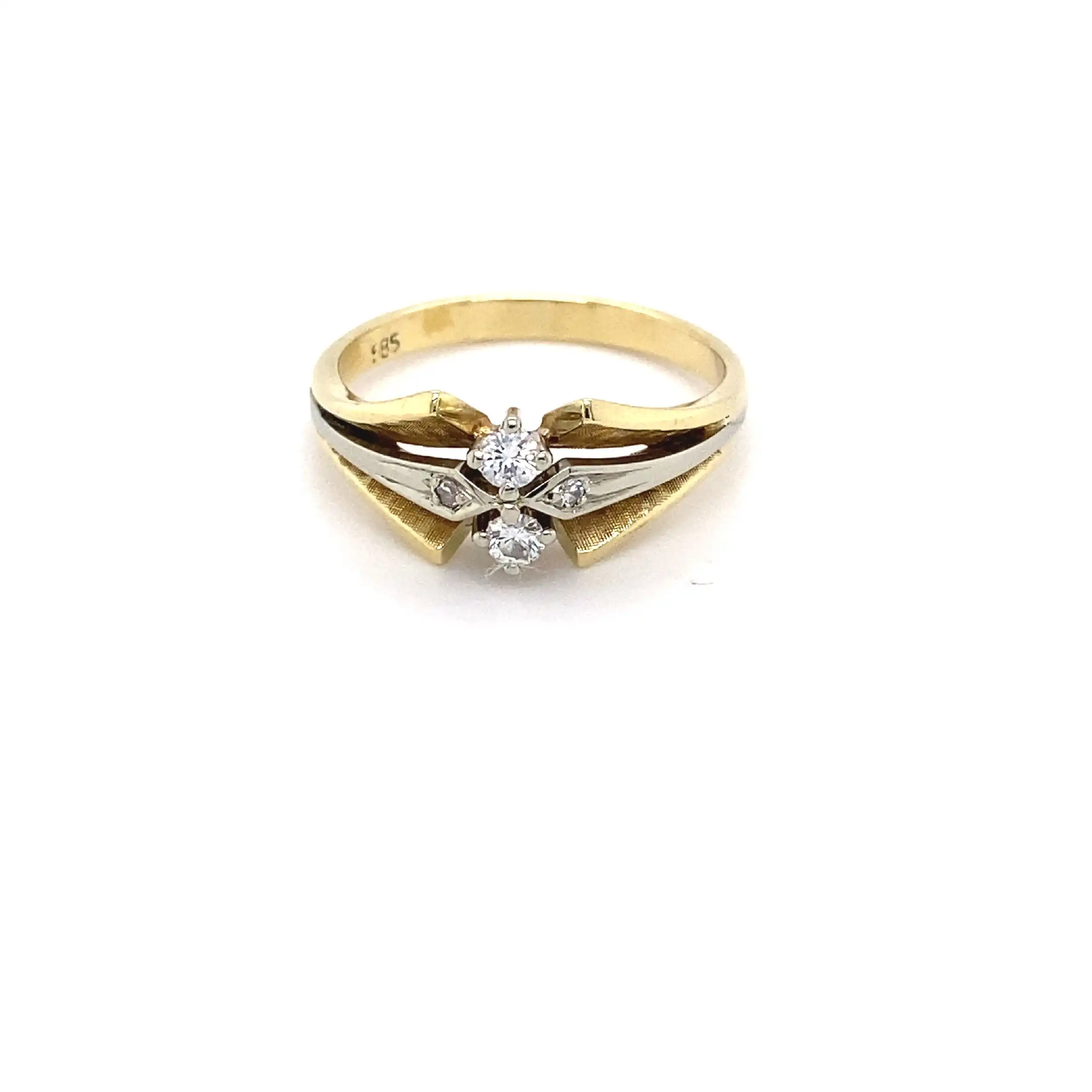 Ring Bicolor mit Brillanten Ring Bicolor mit Brillanten