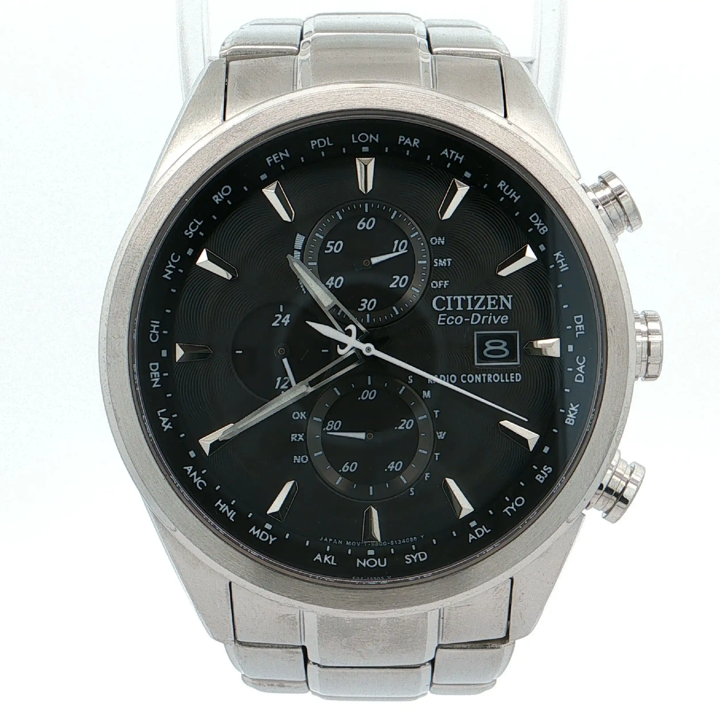 Herrenuhr Citizen H800 Eco Drive Radio Controlled mit Stahlband