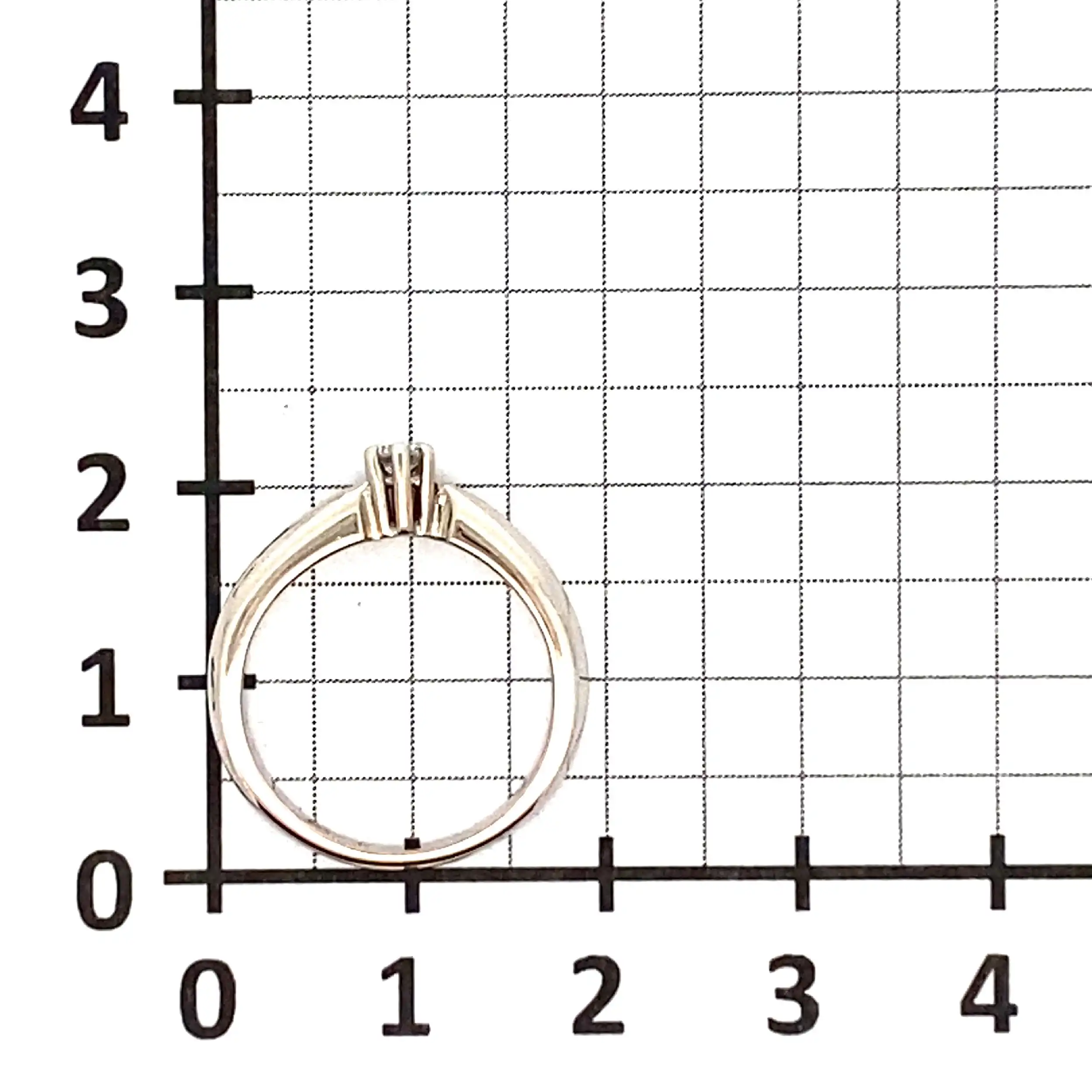 Ring Weißgold mit Brillant, graviert mit 0,10ct. W/SI Ring Weißgold mit Brillant, graviert mit 0,10ct. W/SI
