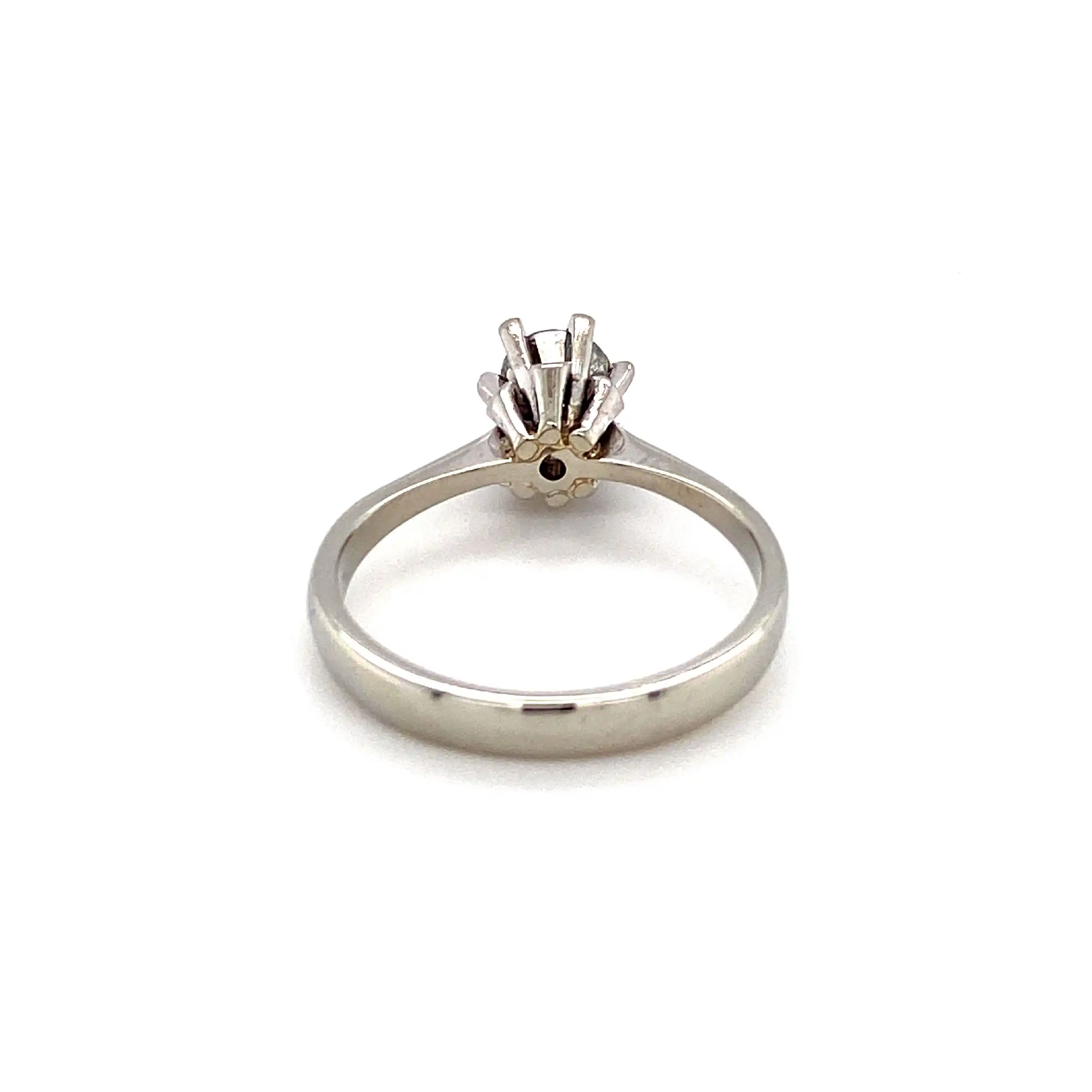Ring Weißgold mit Brillanten, graviert 0,566ct. Ring Weißgold mit Brillanten, graviert 0,566ct.