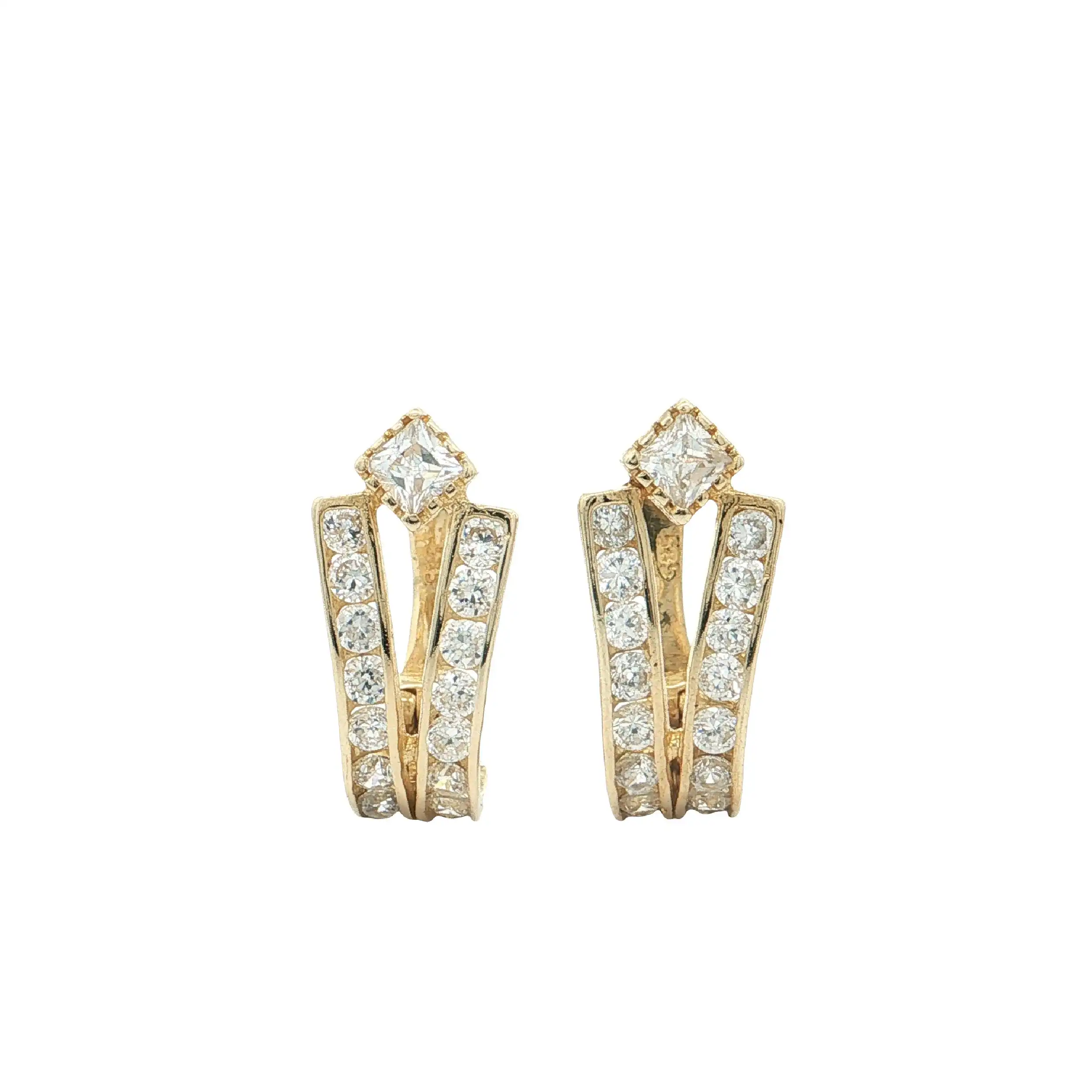Ohrringe Gelbgold mit Zirkonia Ohrringe Gelbgold mit Zirkonia