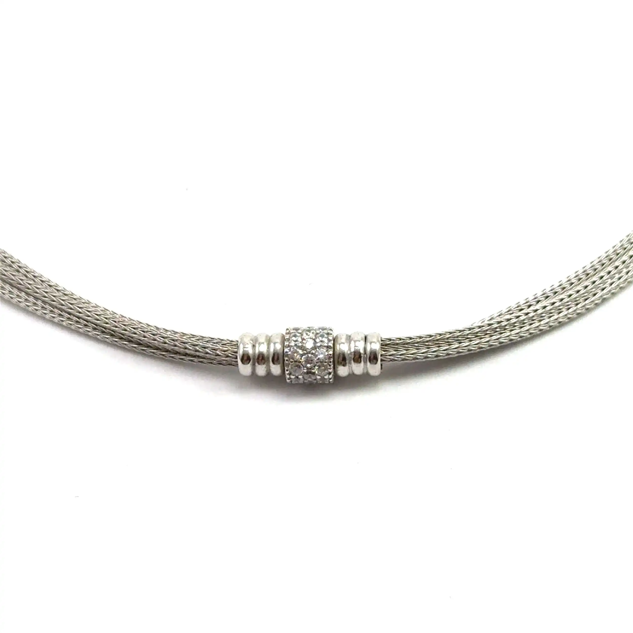 Zopfcollier Silber mit Zirkonia Zopfcollier Silber mit Zirkonia