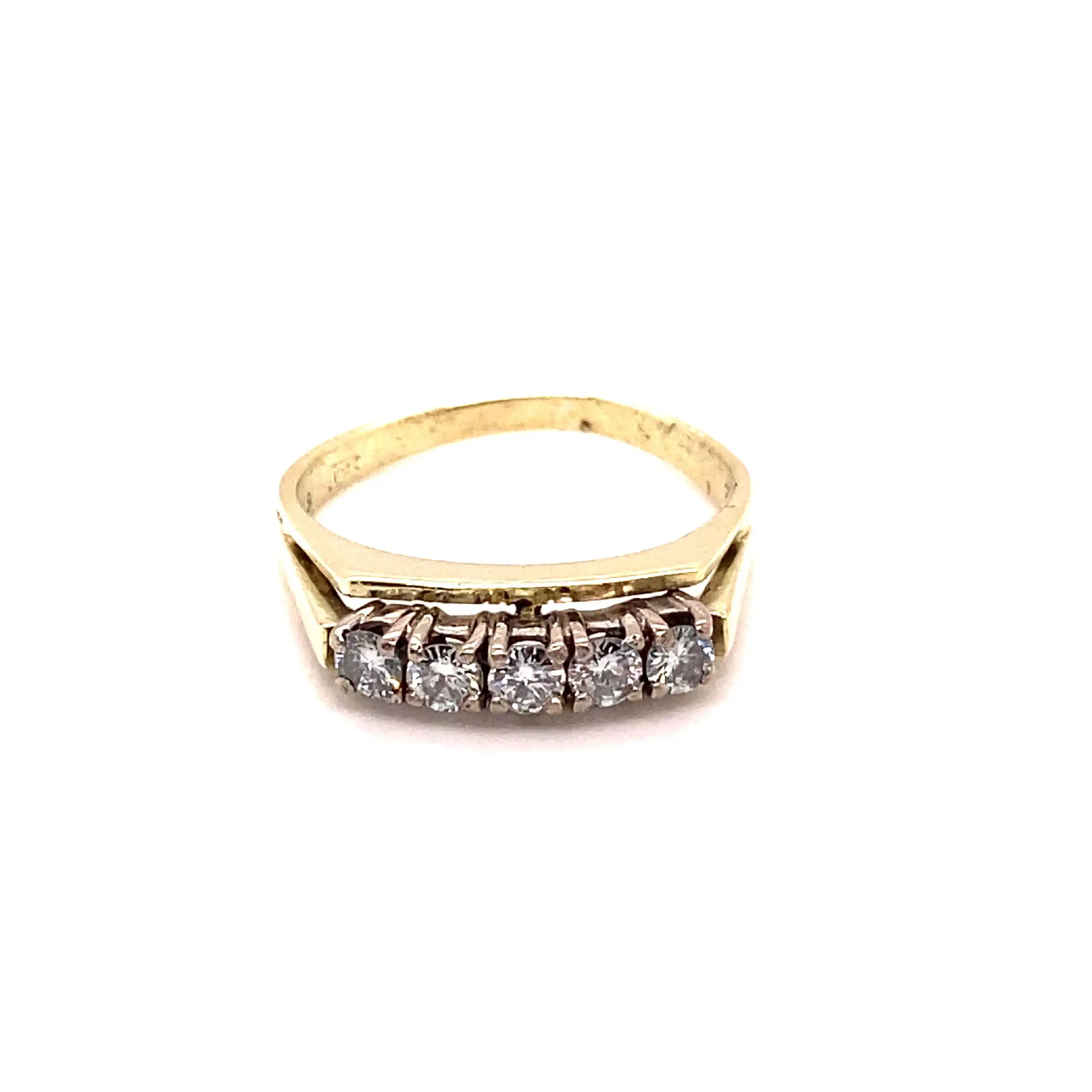 Halbmemoryring Bicolor mit Brillanten Halbmemoryring Bicolor mit Brillanten