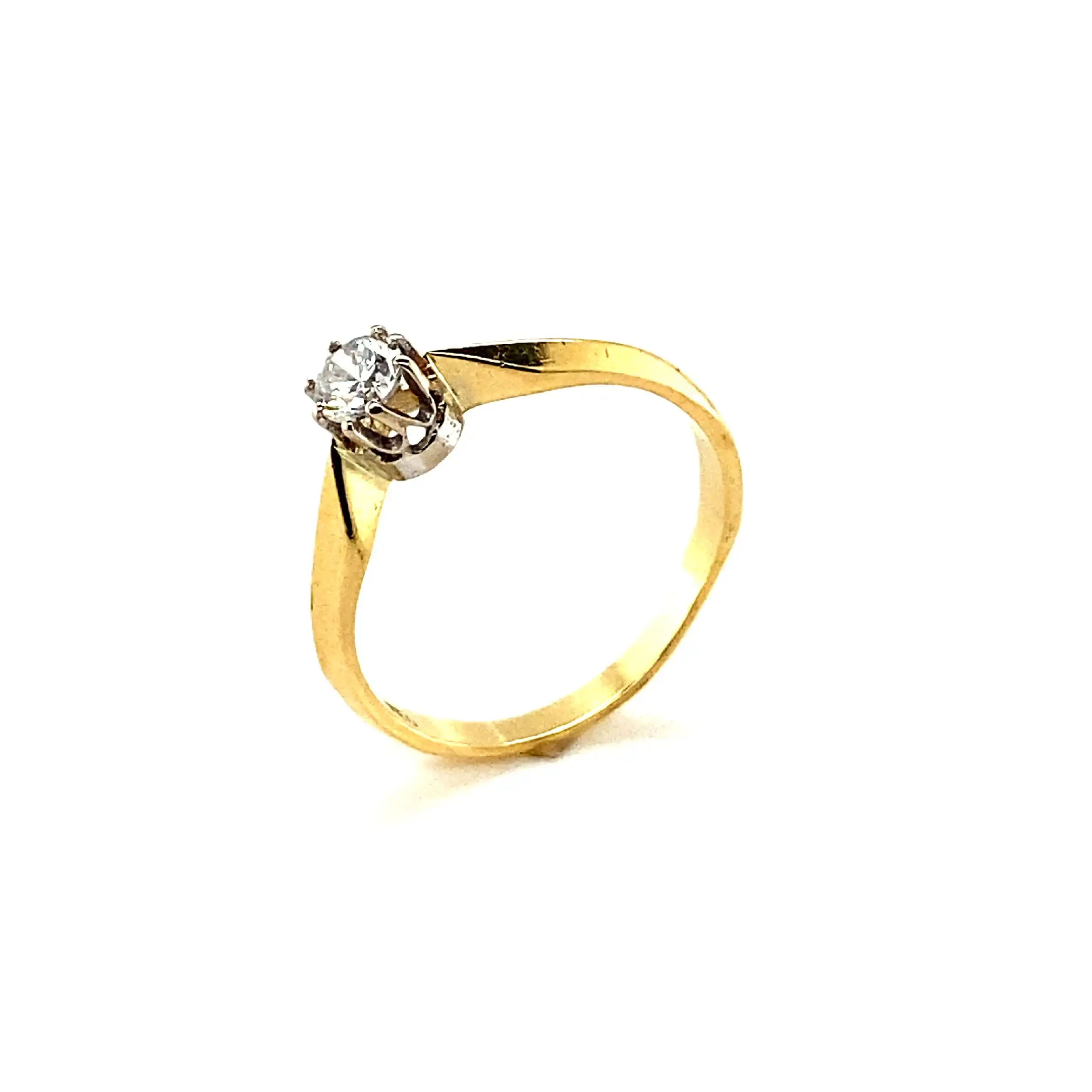 Ring Bicolor mit Brillant Ring Bicolor mit Brillant
