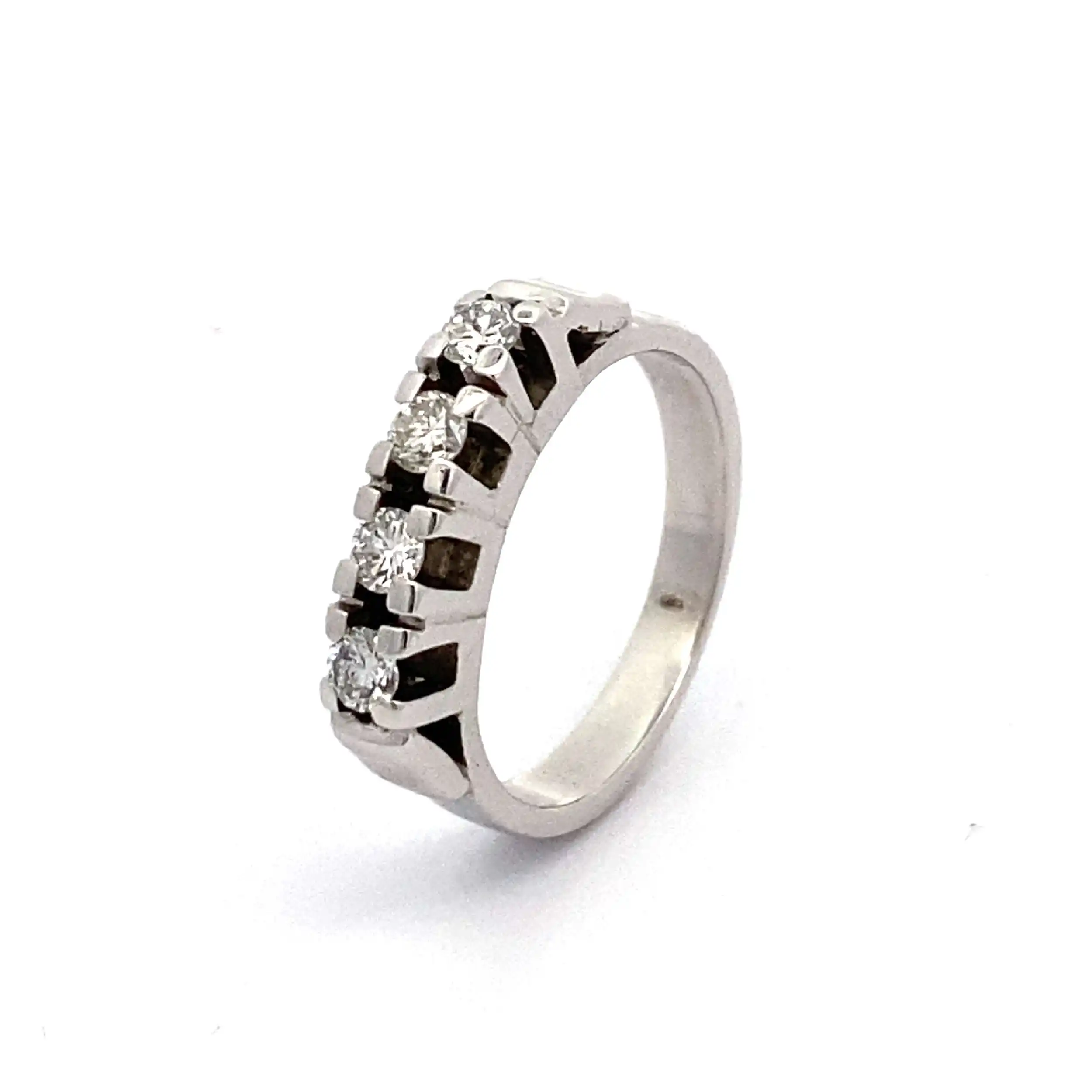 Ring Weißgold Allianz-Weißgold mit Brillanten Ring Weißgold Allianz-Weißgold mit Brillanten