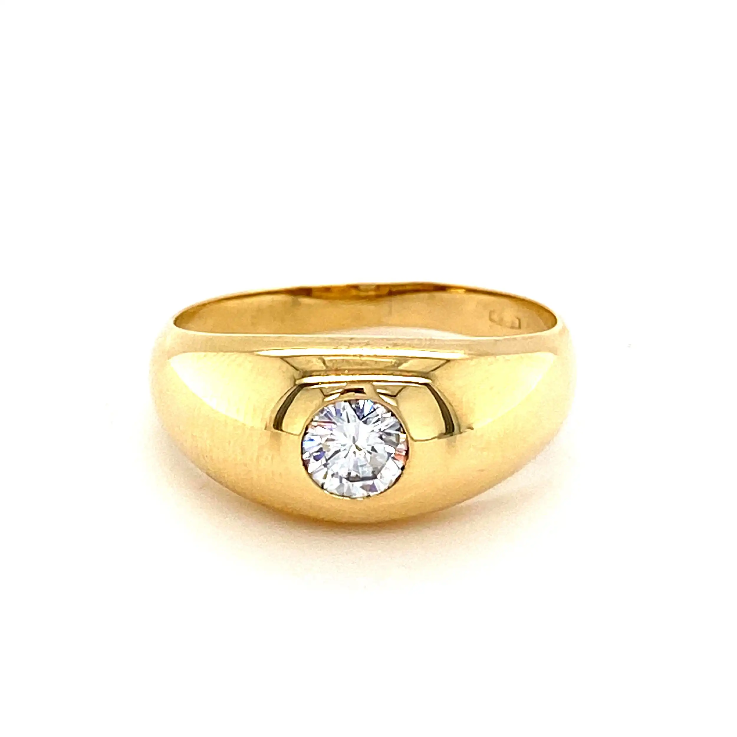 Ring Gelbgold mit Brillant Solitär Ring Gelbgold mit Brillant Solitär