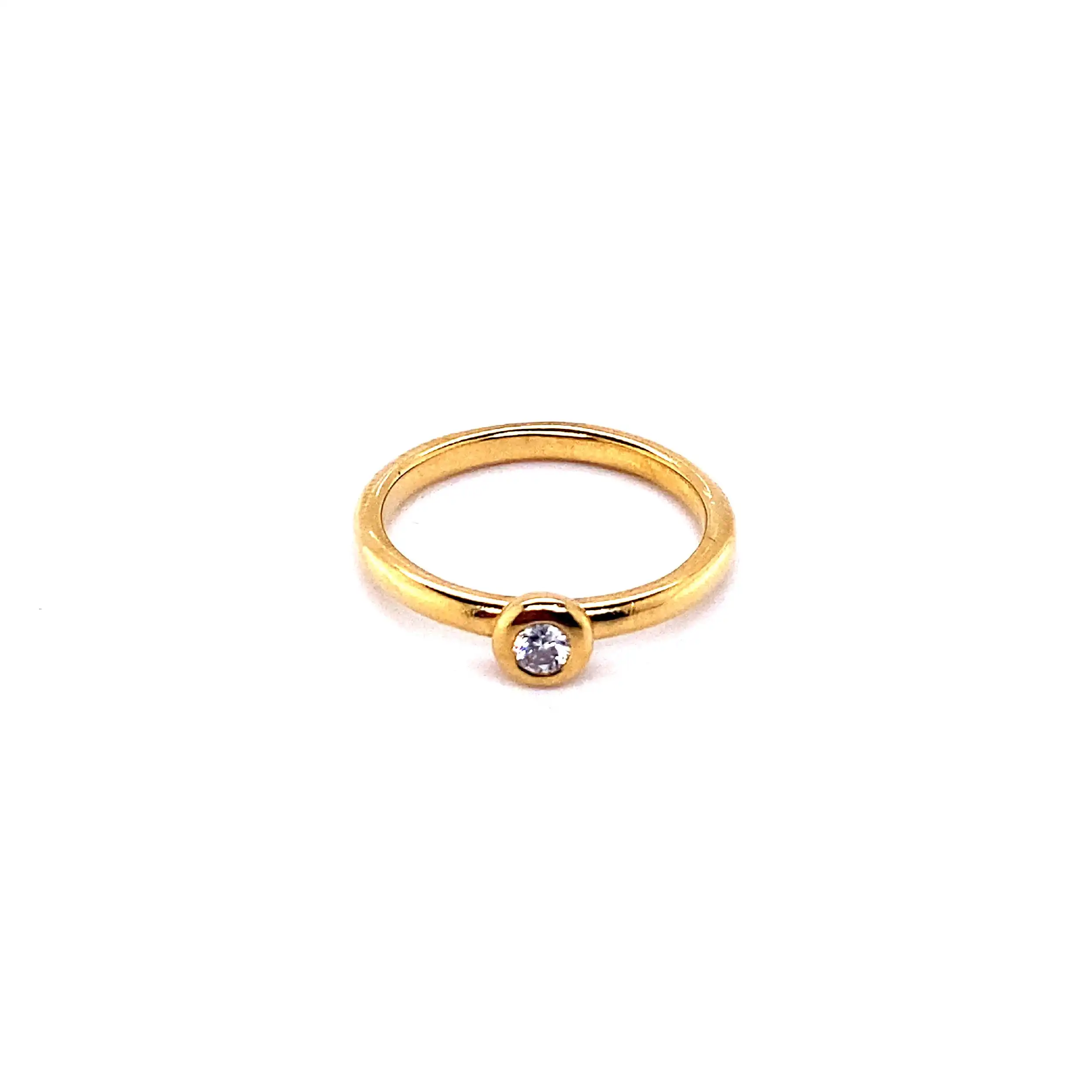Ring Gelbgold mit Brillant
