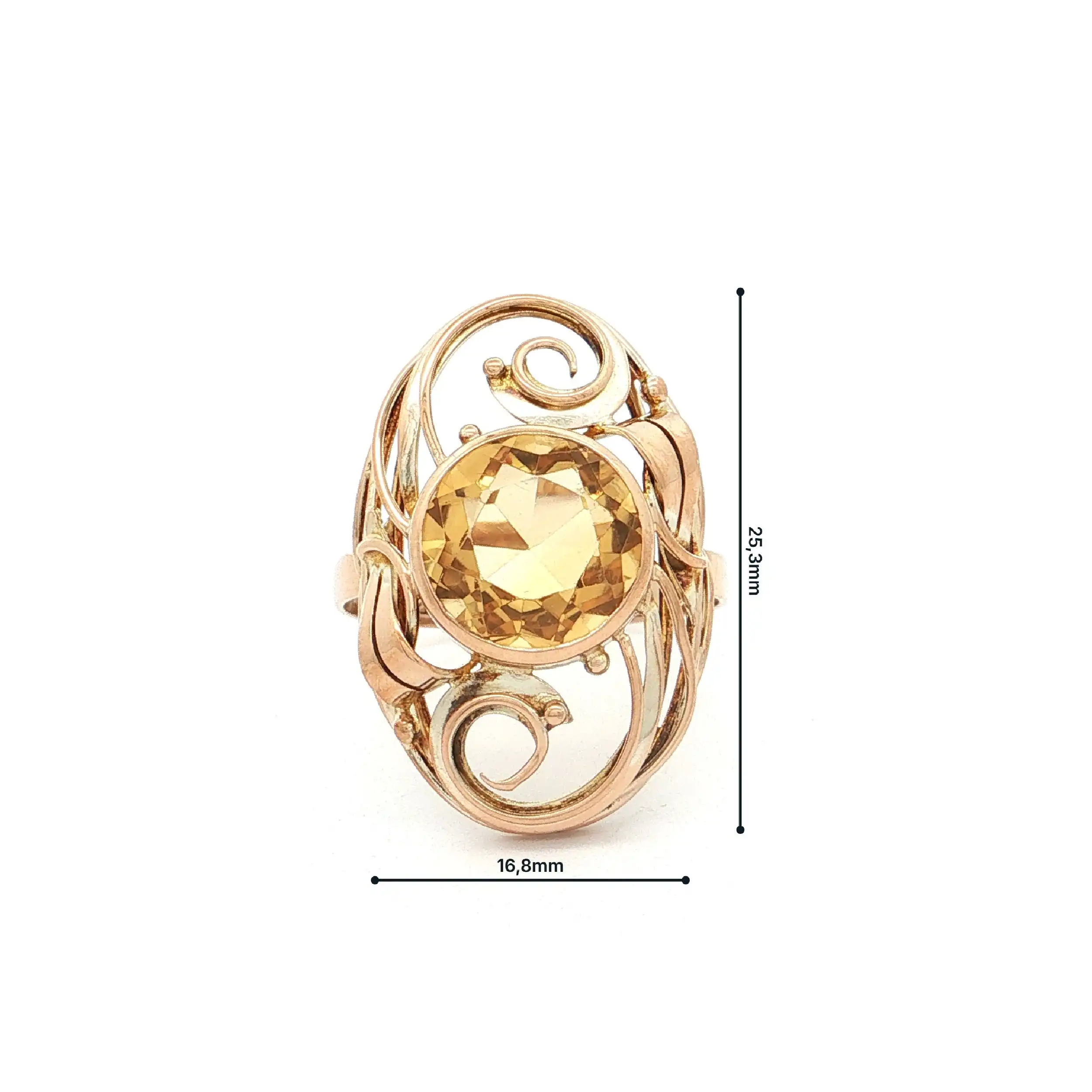 Ring Gelbgold mit Citrin Ring Gelbgold mit Citrin